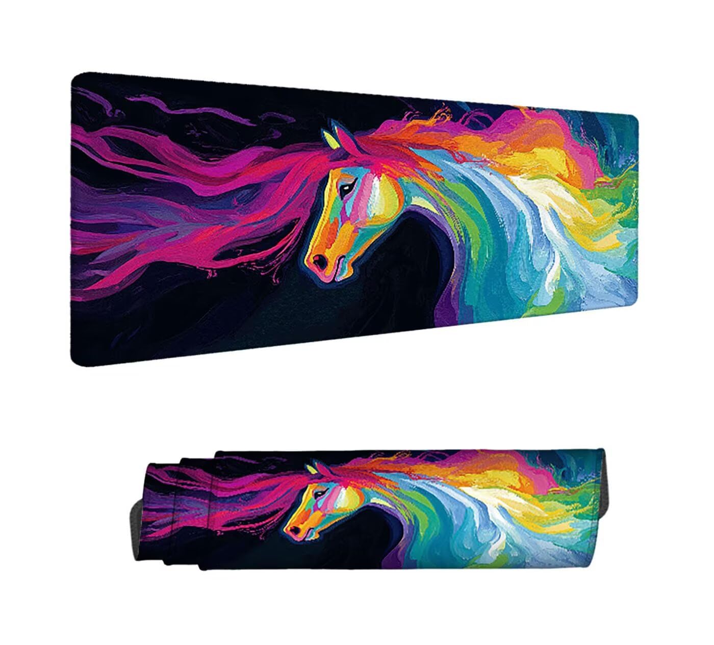 Podkładka pod mysz w kolorze XXL, 1200 x 400 mm, wydłużona, duża, na biurko z antypoślizgową gumową podstawą, ze szwami na krawędziach, antypoślizgowa podkładka pod mysz dla graczy, akcesoria