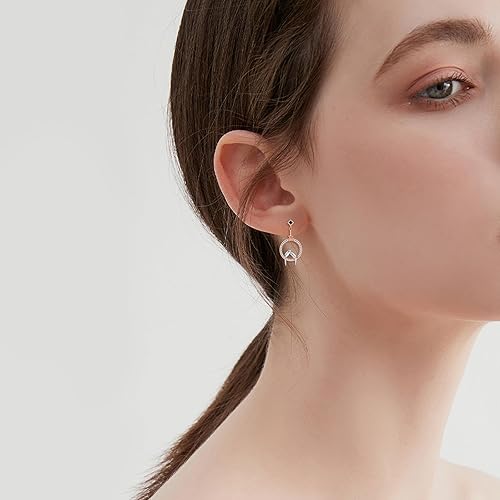 Miniatura 2 de Unique Animal Earrings Sterling Silver Leverback Dangle Earrings Jewelry for Women Birthday Festival Gifts