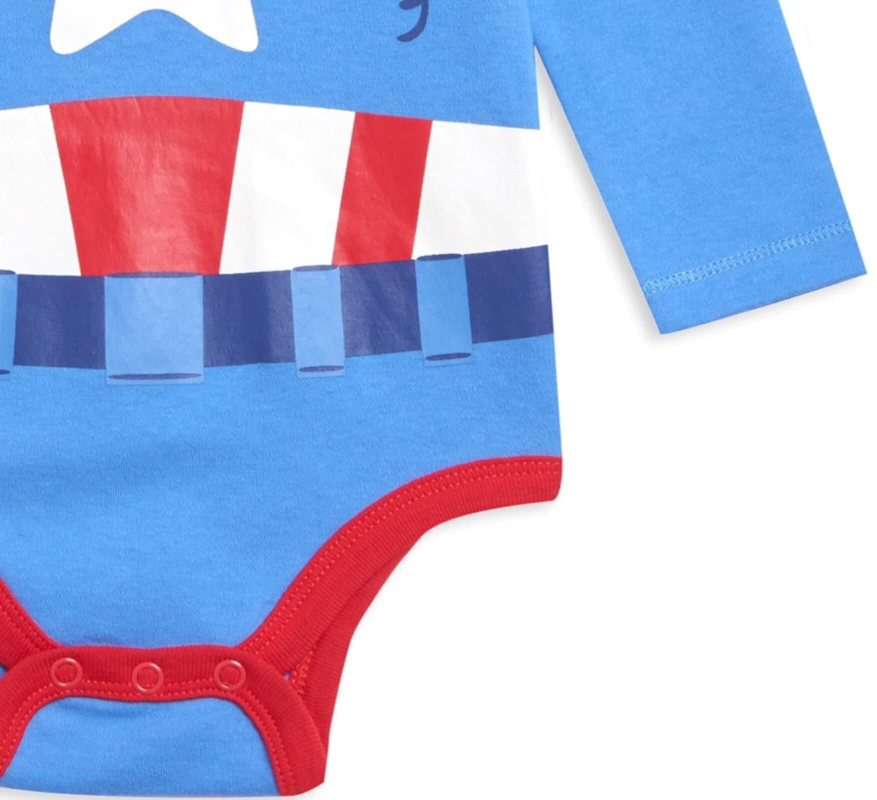 Marvel Avengers Hulk Capitán América Spider-Man Baby - Paquete de 3 mamelucos para cosplay de recién nacido a bebé