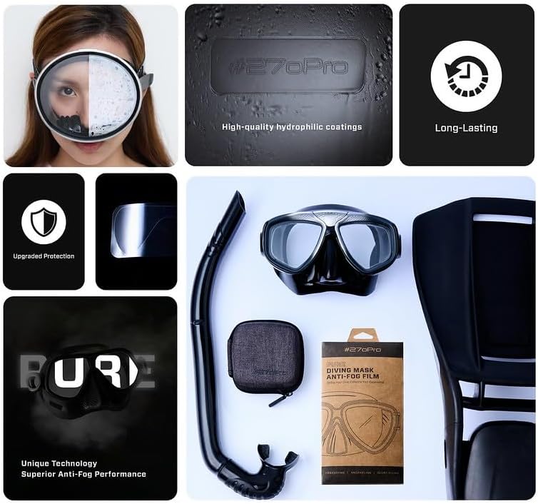Miniatura 8 de #270Pro - Película antivaho pura para máscaras de buceo BEUCHAT  para buceo, esnórquel, apnea