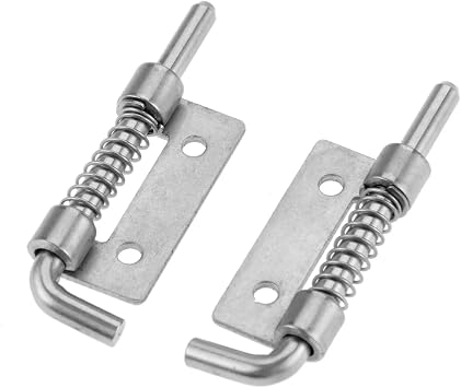 304SS Spring Barrel Latch Hinge for Industrial Cabinets - for Furniture and Welding Applications(Left and Right)