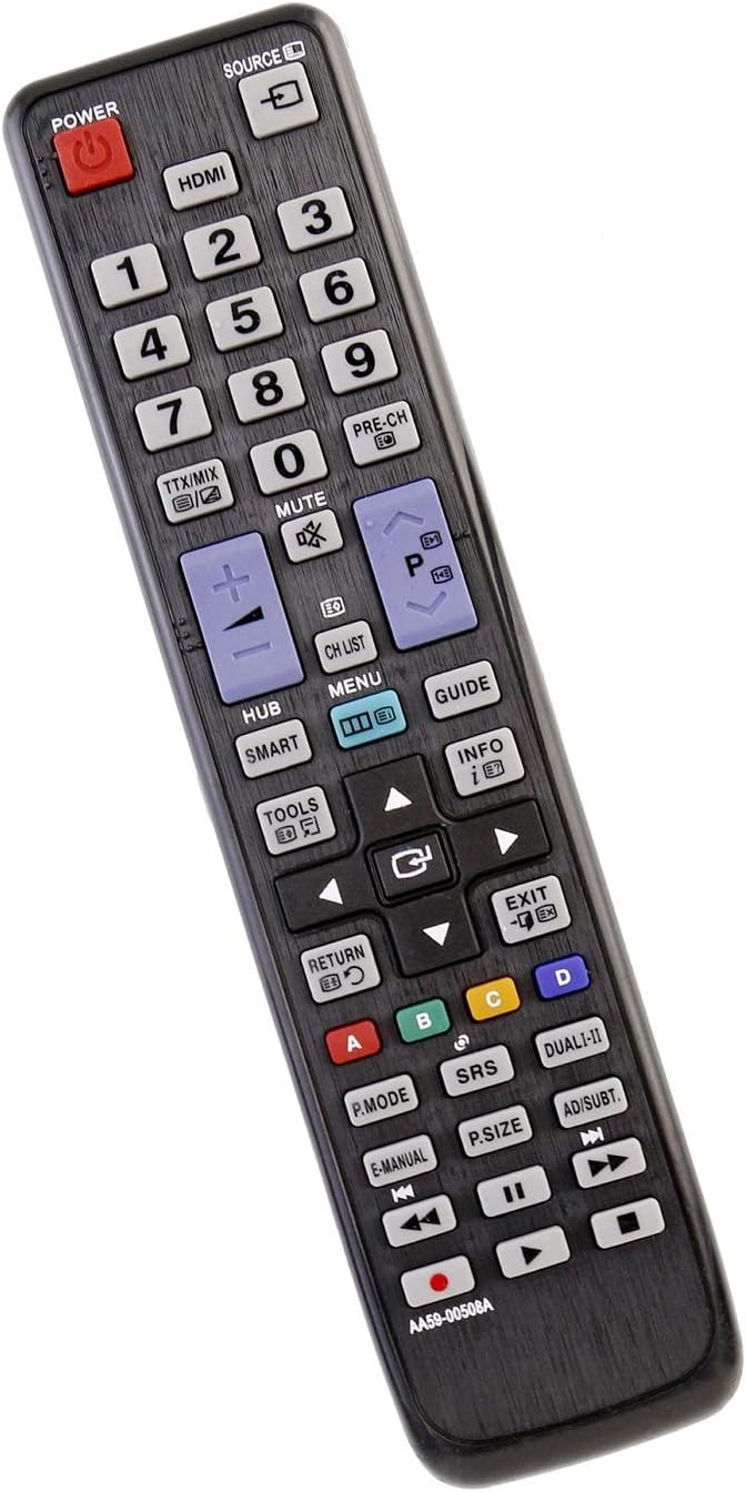 VINABTY AA59-00508A Replacement Remote Control Fit for SAMSUNG TVs UE27D5010 UE32D5520 UE32D5500RWXXH UE40D5725RSXXE UE40D5500RWXRU UE37D5720RSXZF UE46D6000TPXZT UE40D5500RWXMS - Image 3