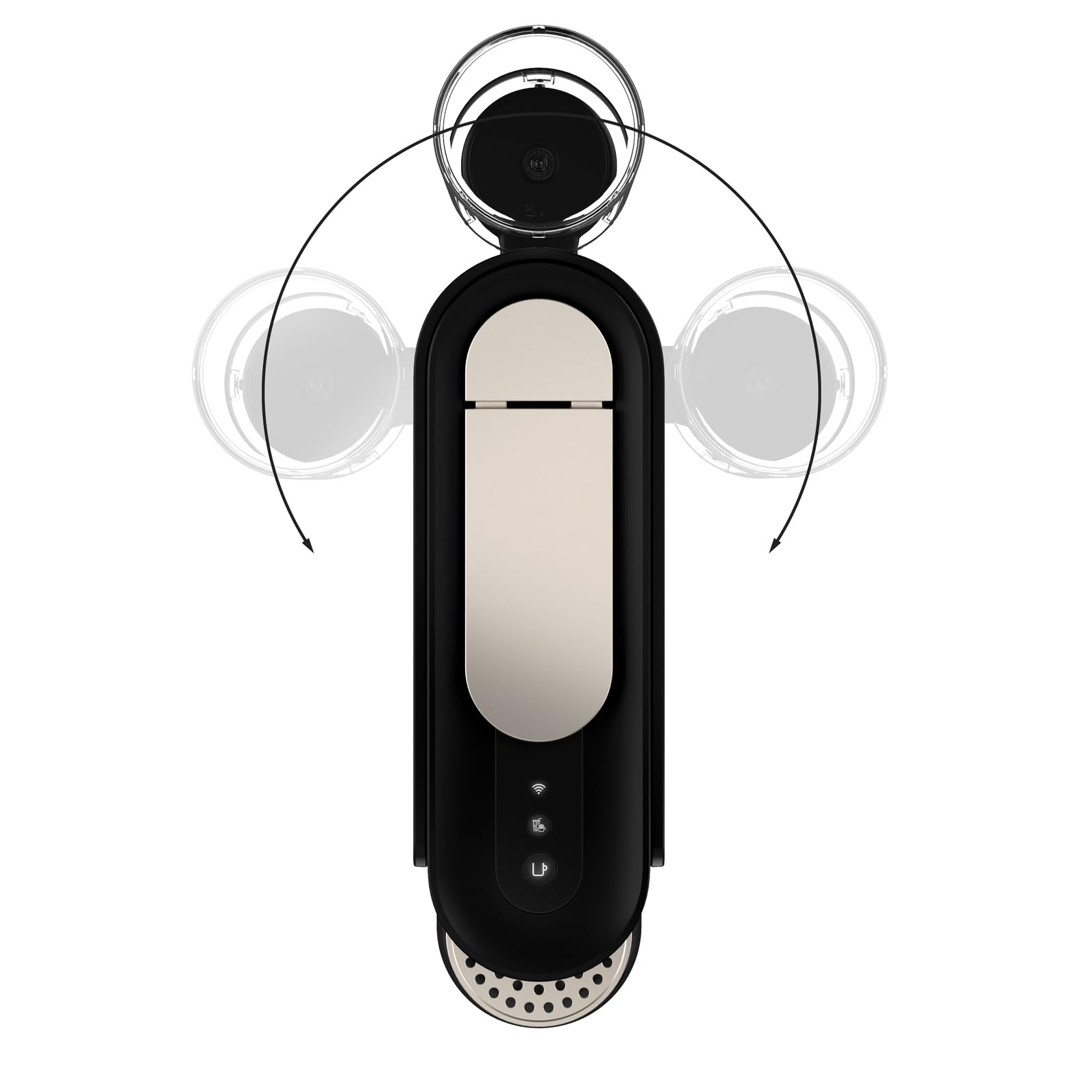KRUPS Nespresso Vertuo Up, Cafetera de Cápsulas, Depósito 1,4L, Negra | 7 Tamaños de taza, Nespresso Smart, Lista en 3 segundos, Apagado automático, Cápsulas Nespresso Vertuo, XN9408
