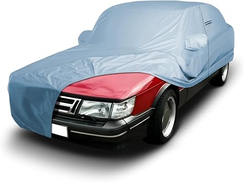 iCarCover Premium Car Cover for 1980-1998 Saab 900 Heavy Duty Waterproof All-Weather Automobiles Custom Fit Indoor Outdoor UV Snow Protection Covers with Straps and Bag
