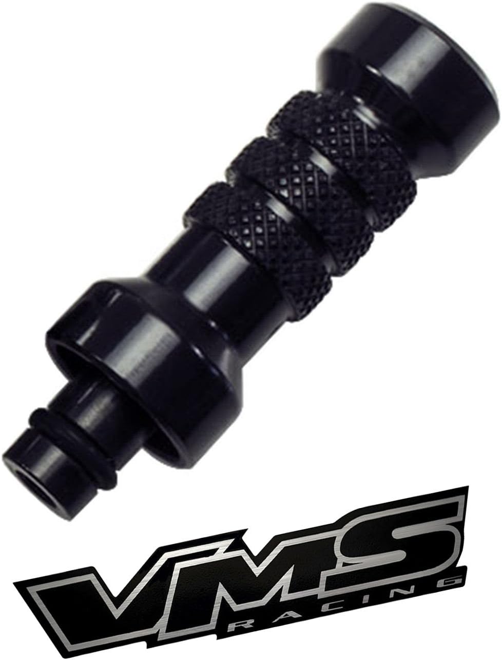 VMS RACING Black Engine Oil Dipstick Handle in Billet Aluminum Compatible with LS1 LS2 LS3 LS4 LS6 LS7 LSA LS9 Engines