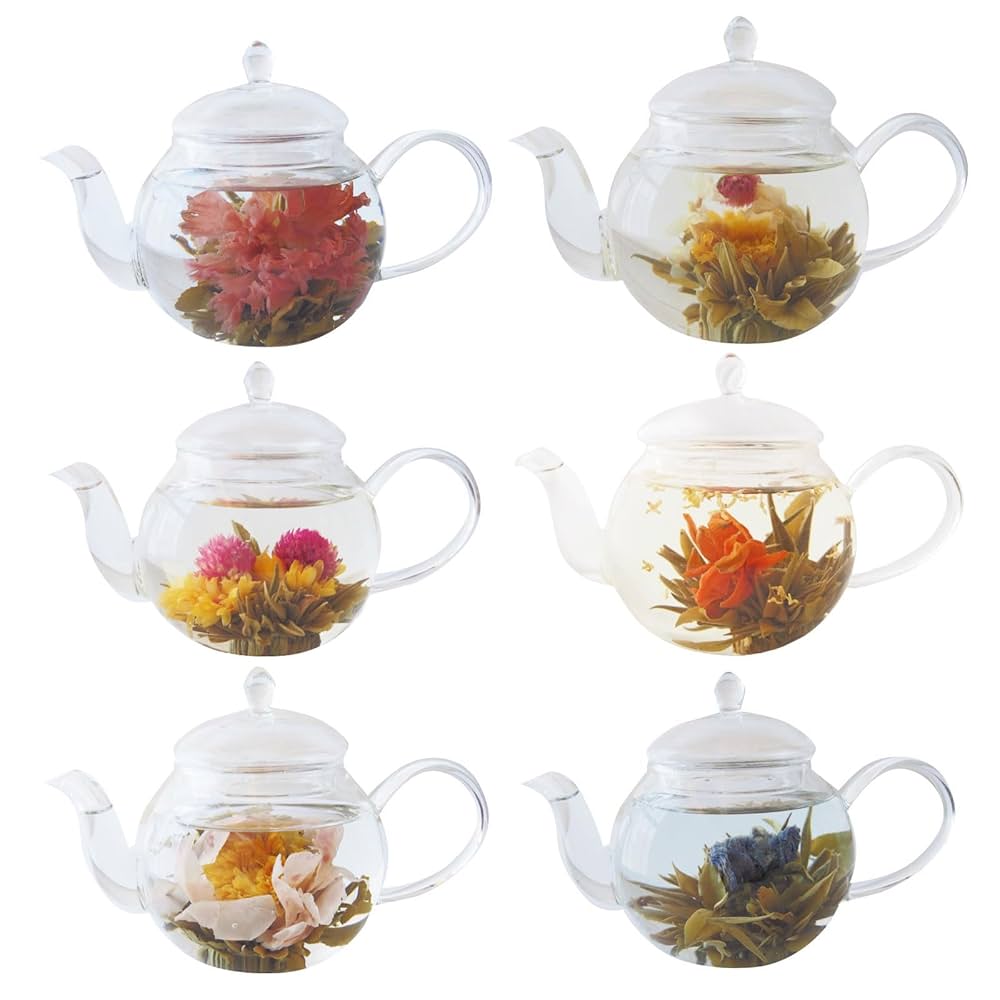 めるちゃん様　ジャスミン6本　茶6本セット Amazon | 選べる工芸茶 6個入 アソート はくちゃ しろちゃ