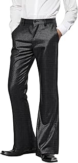 Pantalones largos de baile para hombre, brillantes, con lentejuelas, retro, pantalones de jazz, actuaciones escénicas, cosplay, carnaval
