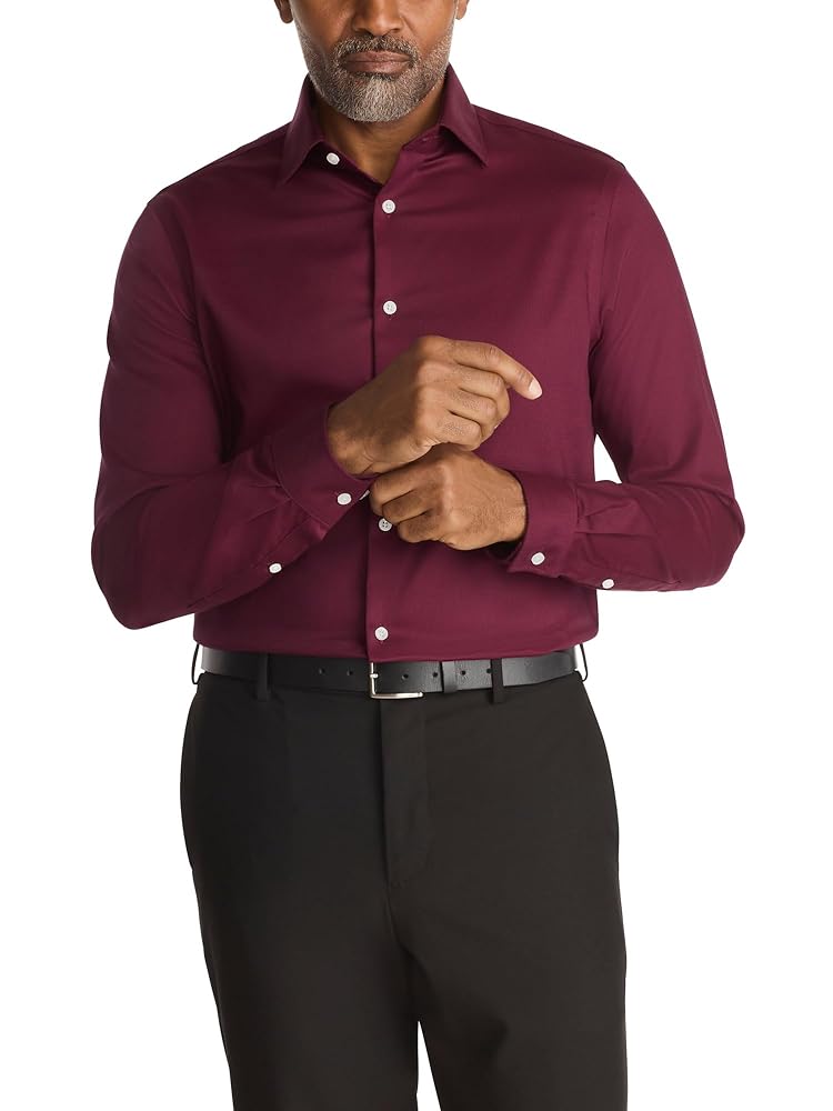 Amazon.com: Michael Kors Men's Dress Shirt Comfort Stretch