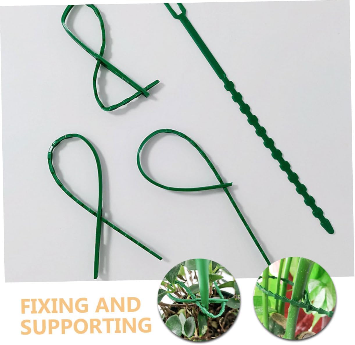 BESPORTBLE 200pcs Multi-use Flexible Plant Ties Gardening Fixing Ties for Climbing Plants Vines and Crafts for Garden Support and Organization