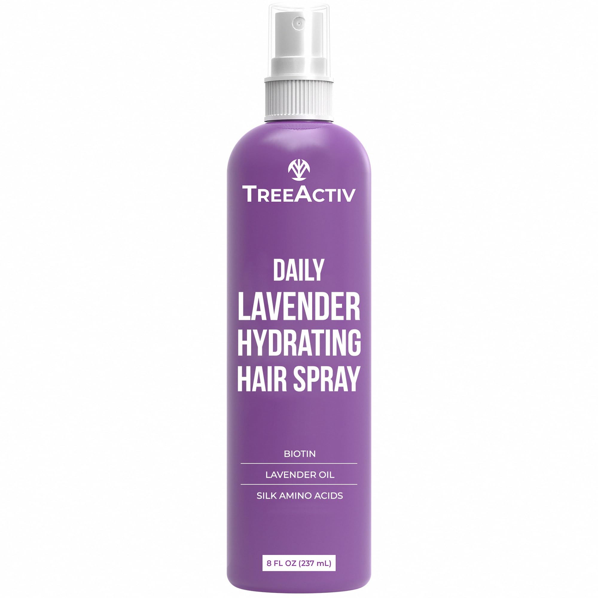 Nourishing Hair Growth Spray for Men and Women Hair Thickening Spray with Biotin Lavender Oil & Silk Amino Acids Lightweight Daily Leave-In Formula for Fuller Softer Hair, 8 fl oz