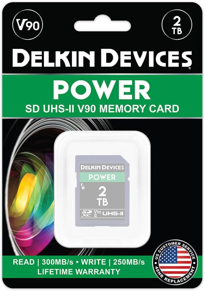 Delkin Devices Power UHS-II V90 SDXC Memory Card - 512GB