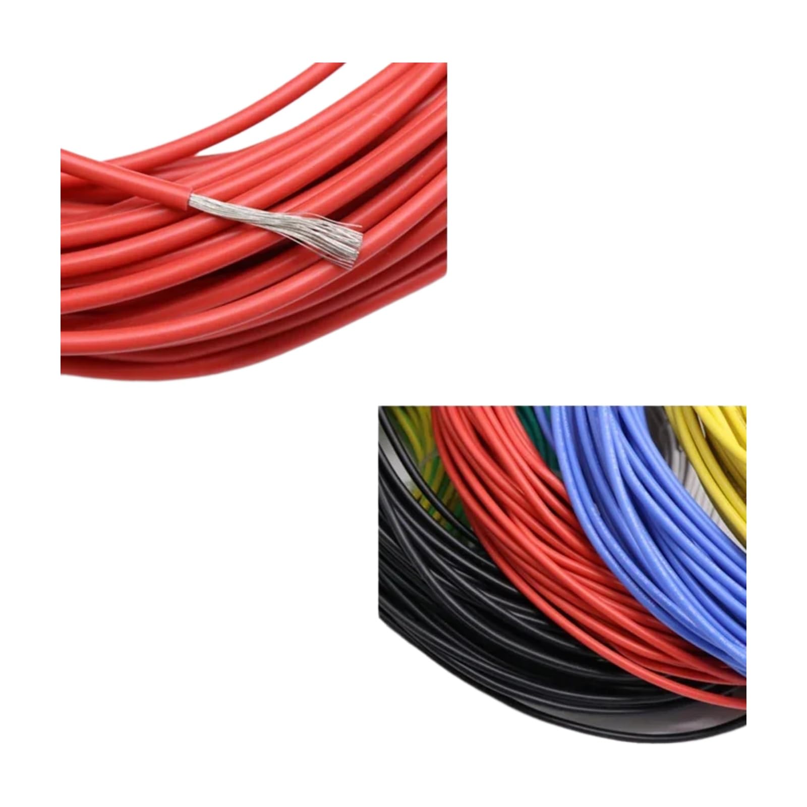 2/5/10M UL3135 Wire 30 28-12 10 AWG Cable Circuitos(Black; 10 meters; 10AWG)