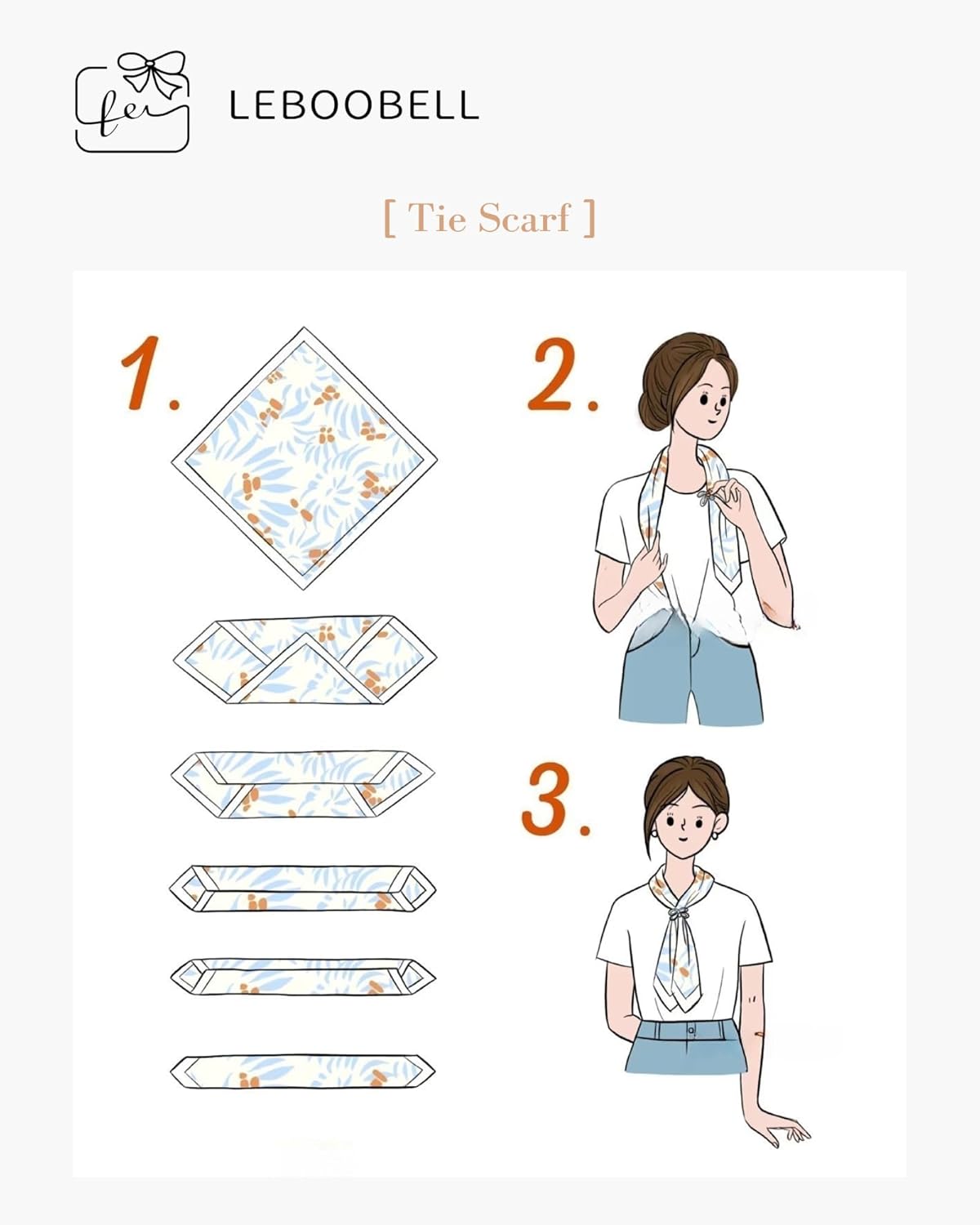 Womens Square Head Scarf Satin Printed Hair Scarf Like Silk Bandanas for Women 35 Inches - Image 7