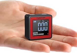 XUNTOP Digital Protractor Inclinometer Magnetic Levelling Box 0.05° Type-C Interface IP54 Waterproof for Woodworking, Construction, Decoration, DIY