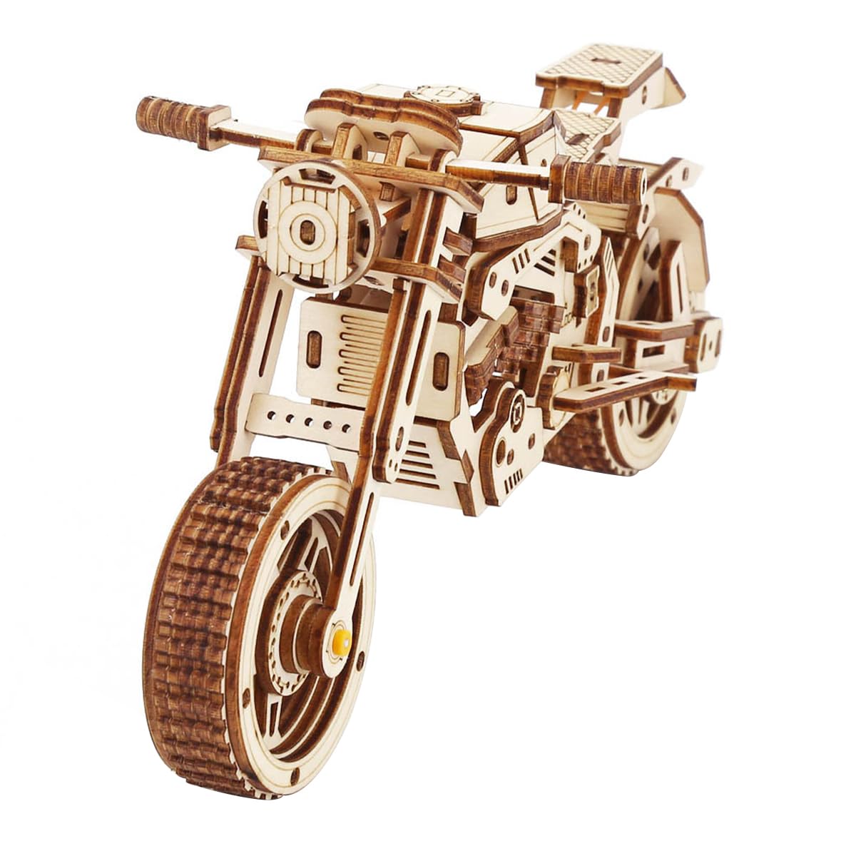 ieron Wooden Off-road Motorcycle Model kit For Adult,3D Puzzle Model Building Kits For Teens and Adults, Metallic Black - Image 3