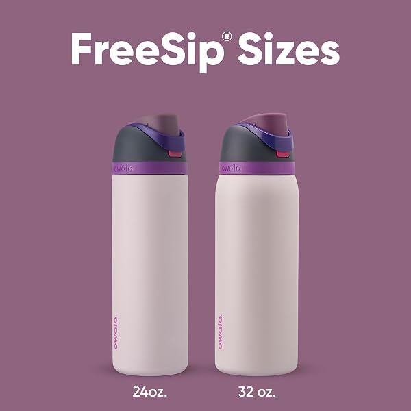 Owala FreeSip Isolierte Edelstahl Trinkflasche mit Strohhalm, 945 ml – BPA-frei, optimal für Sport, Fitness, Outdoor und Reisen, Dreamy Field - 4