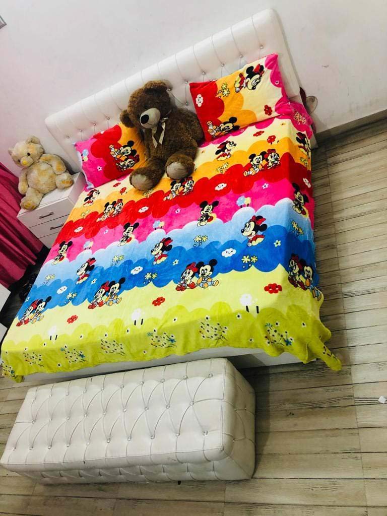 Buy AR's Merchandise Attractive Design One Double Bed Woolen Bed Sheet