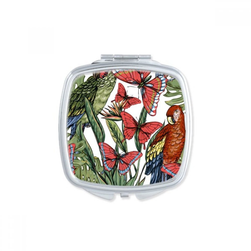 Miroir compact de maquillage bleu ciel portable pour corriger le teint partout