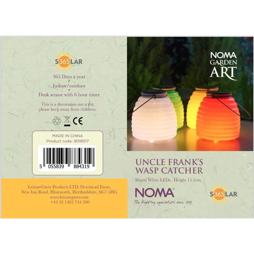 NOMA Uncle Franks Wasp Catcher Light with Warm White LED, 15.5cm, One Size โ image 1