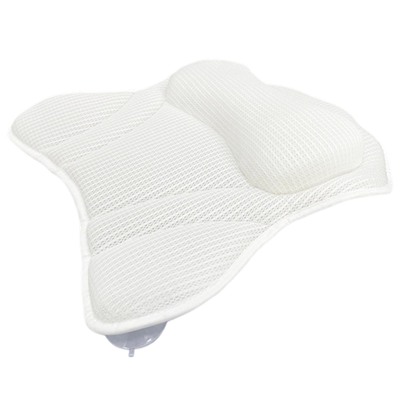 Buxuaaaa Ergonomic Luxury Bathtubs Pillow with Head, Neck, Shoulder and Back Bath Pillow for Tub with Powerful Suction Cups Bathtubs with Suction Cups