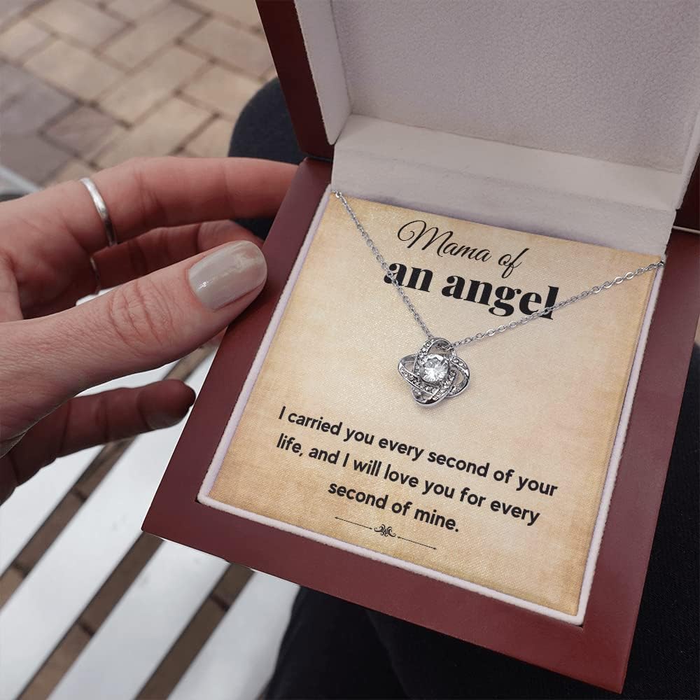 FG Family Gift Mall Miscarriage Gifts For Mothers, Loss of Baby Sympathy Gifts, Miscarriage Baby Memorial, Pregnancy Loss Necklace, Mama of an Angel Remembrance Bereavement Jewelry Present with Message Card and Gift Box