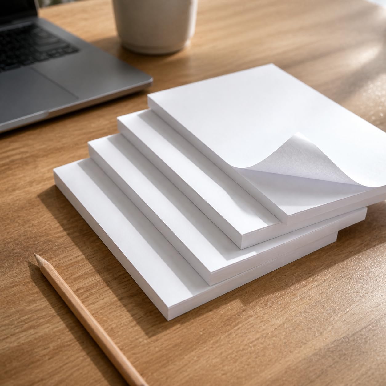 Blanko-Notizblock, Papier, 100 Blätter, size to 4