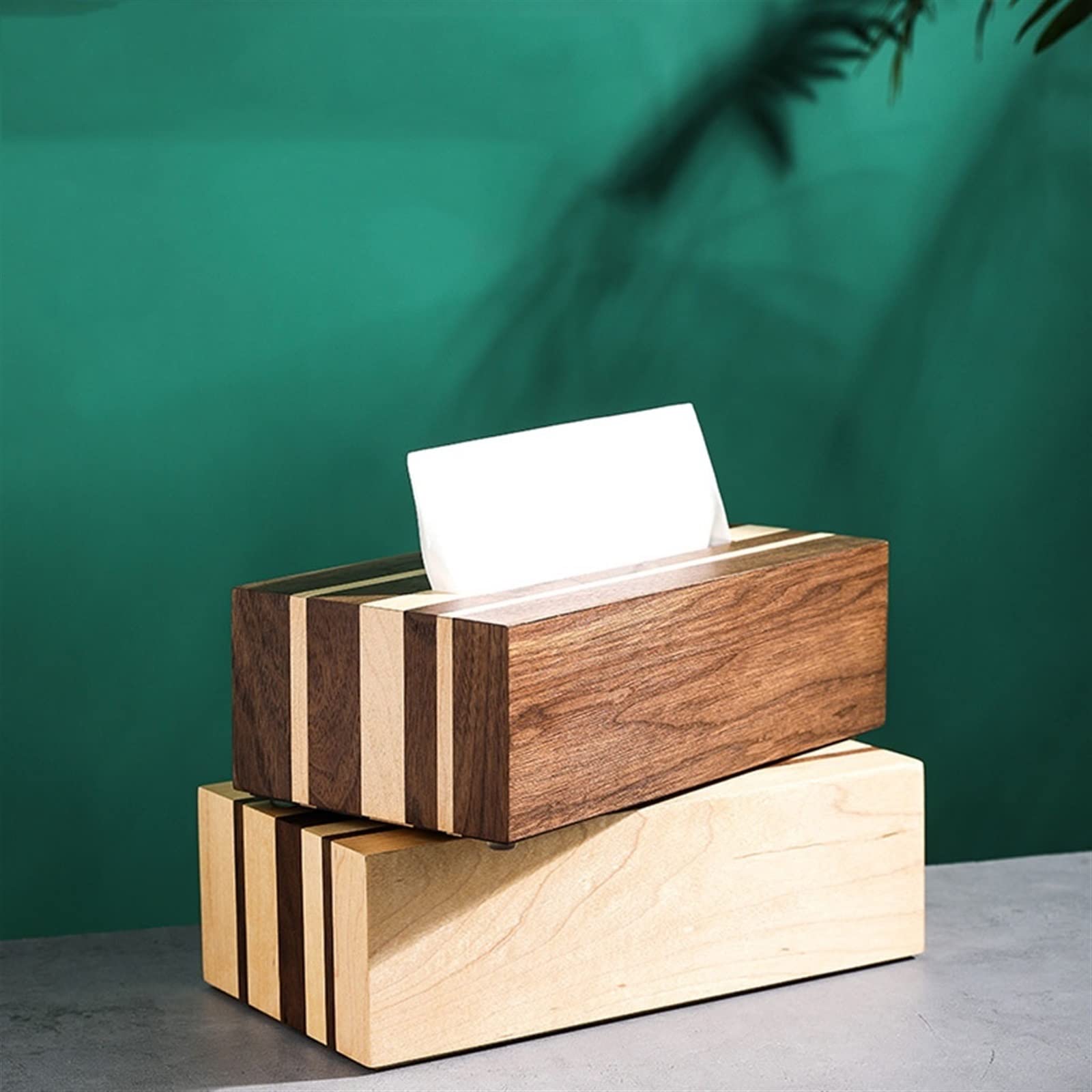 LUCBEI Kosmetiktücherbox Tissue Box Cover New Chinese Style Retro Creative Restaurant Desktop Tissue Aufbewahrungsbox Wohnzimmer Schlafzimmer Büro Tissue Box Halter Taschentuchspender (Size : C)