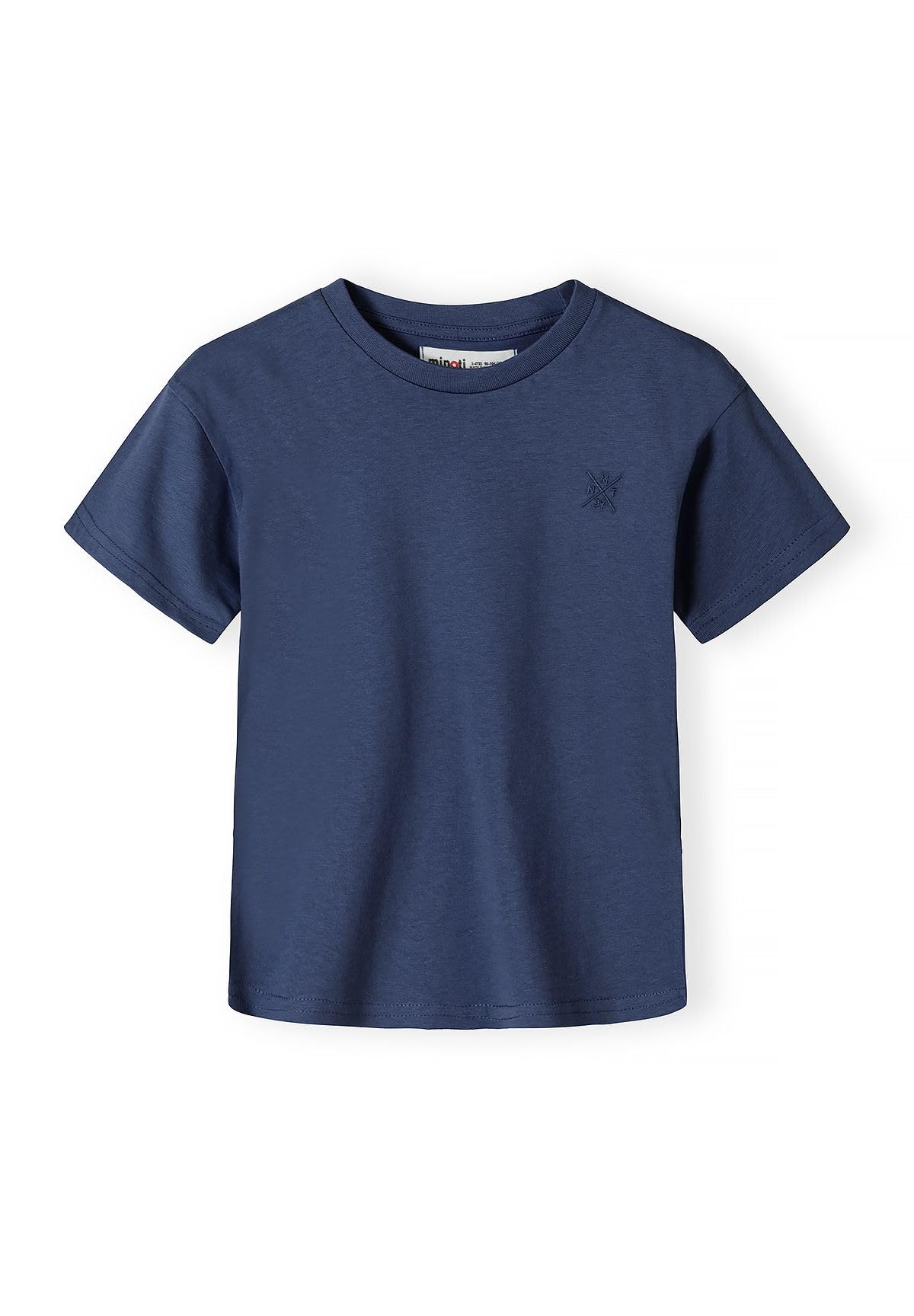 Minoti Jungen T-Shirt 7er Pack Baumwolle Kinder Basic Shirts mit Rundhalsausschnitt Set