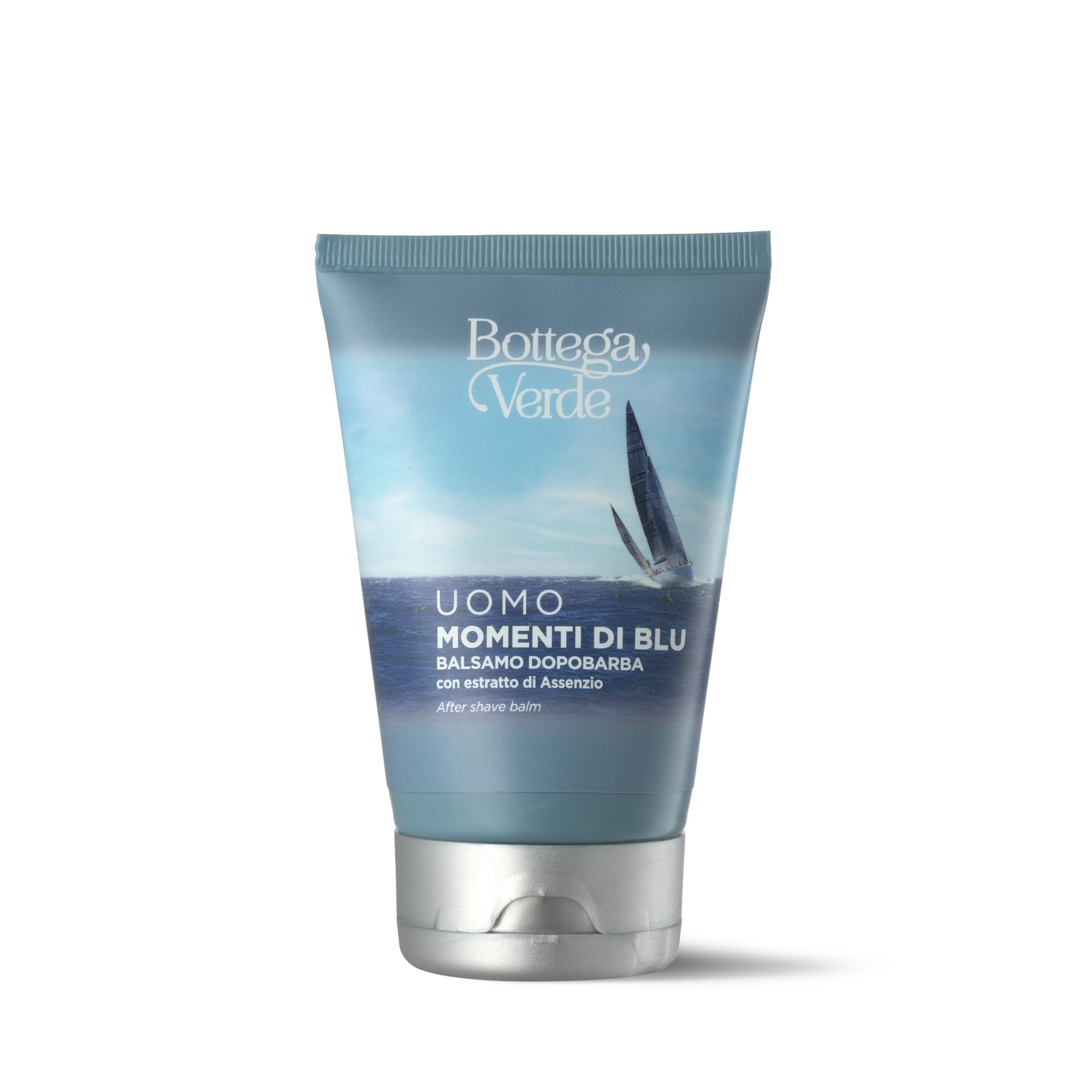 Bottega Verde - Balsamo Dopobarba, Momenti di Blu, 75 ml, Tonifica e Ammorbisce la Pelle, con Estratto di Assenzio