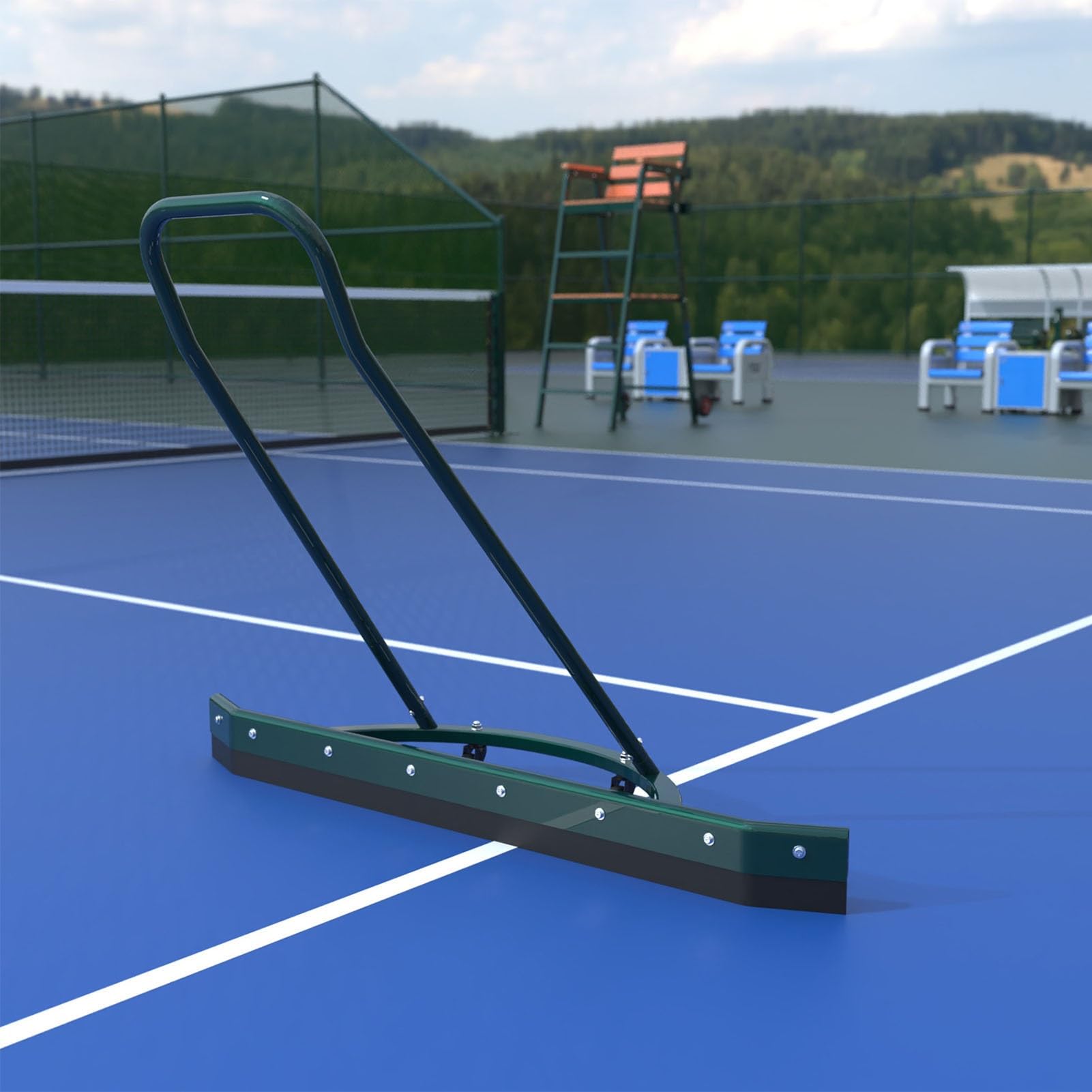 Rasqueta de suelo resistente, grado comercial para canchas de tenis y baloncesto, escobilla profesional para eliminación de agua