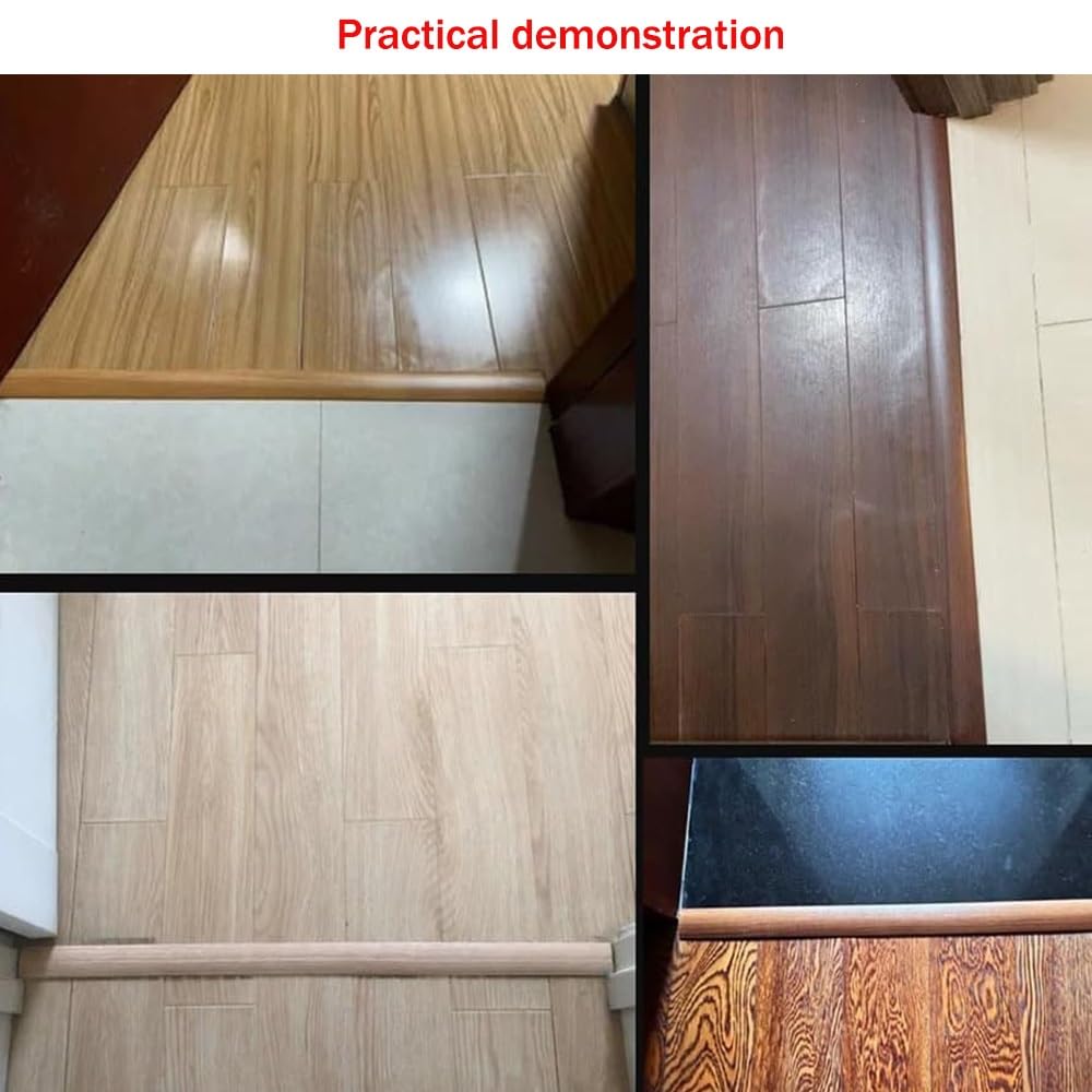 Listwy przejściowe do podłóg PCV, T Listwa przejściowa do formowania PCV Samoprzylepna szczelin w laminatach dywanowych i płytkach wielokolorowych(Bamboo)
