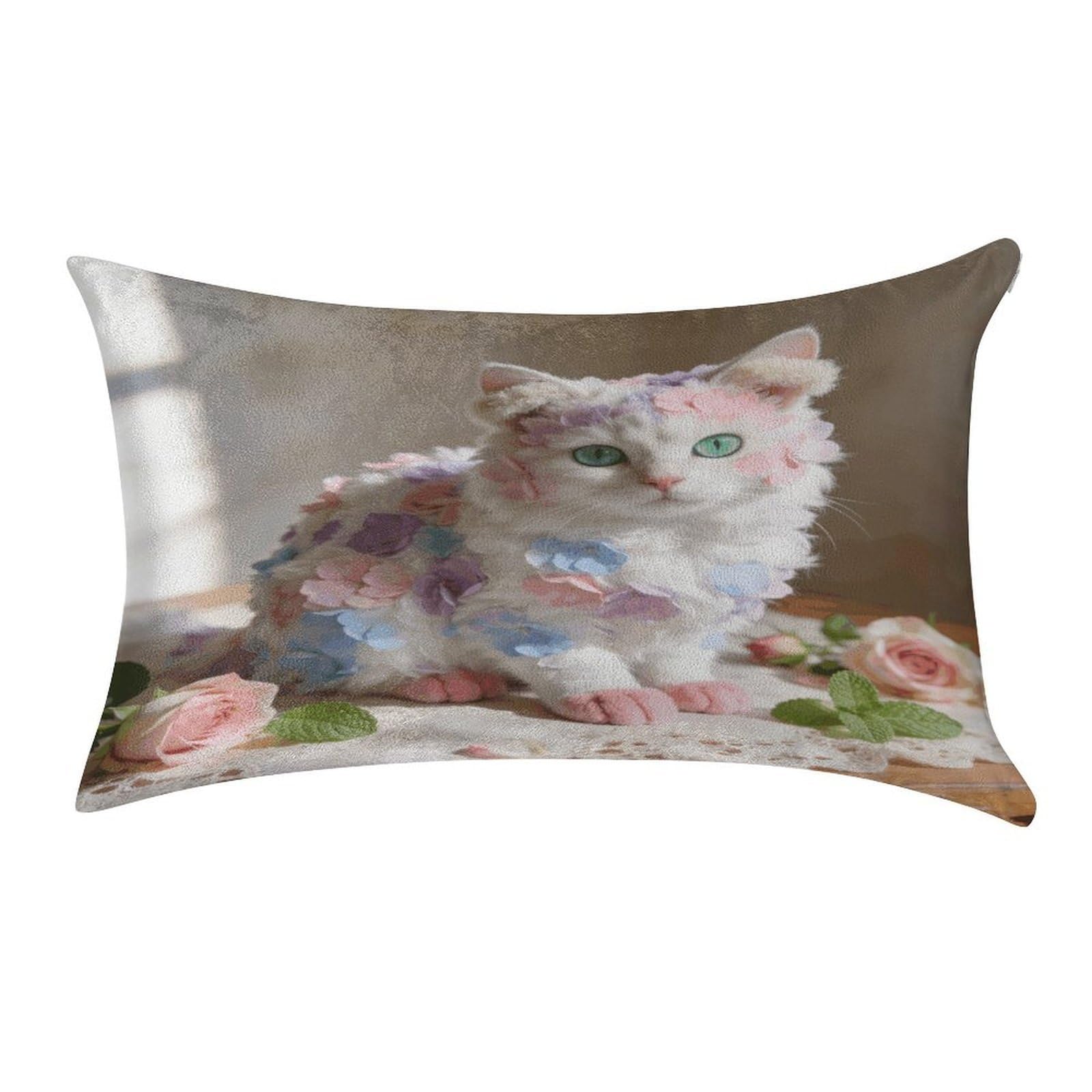 Fodpand Style Flannel Pillowcase,Elegant Designed Home Decor,Velvet Pillowcase,Soft And Cozy,Pillow Case Cover With Hidden Zipper For Bedroom, Sofa, Couch