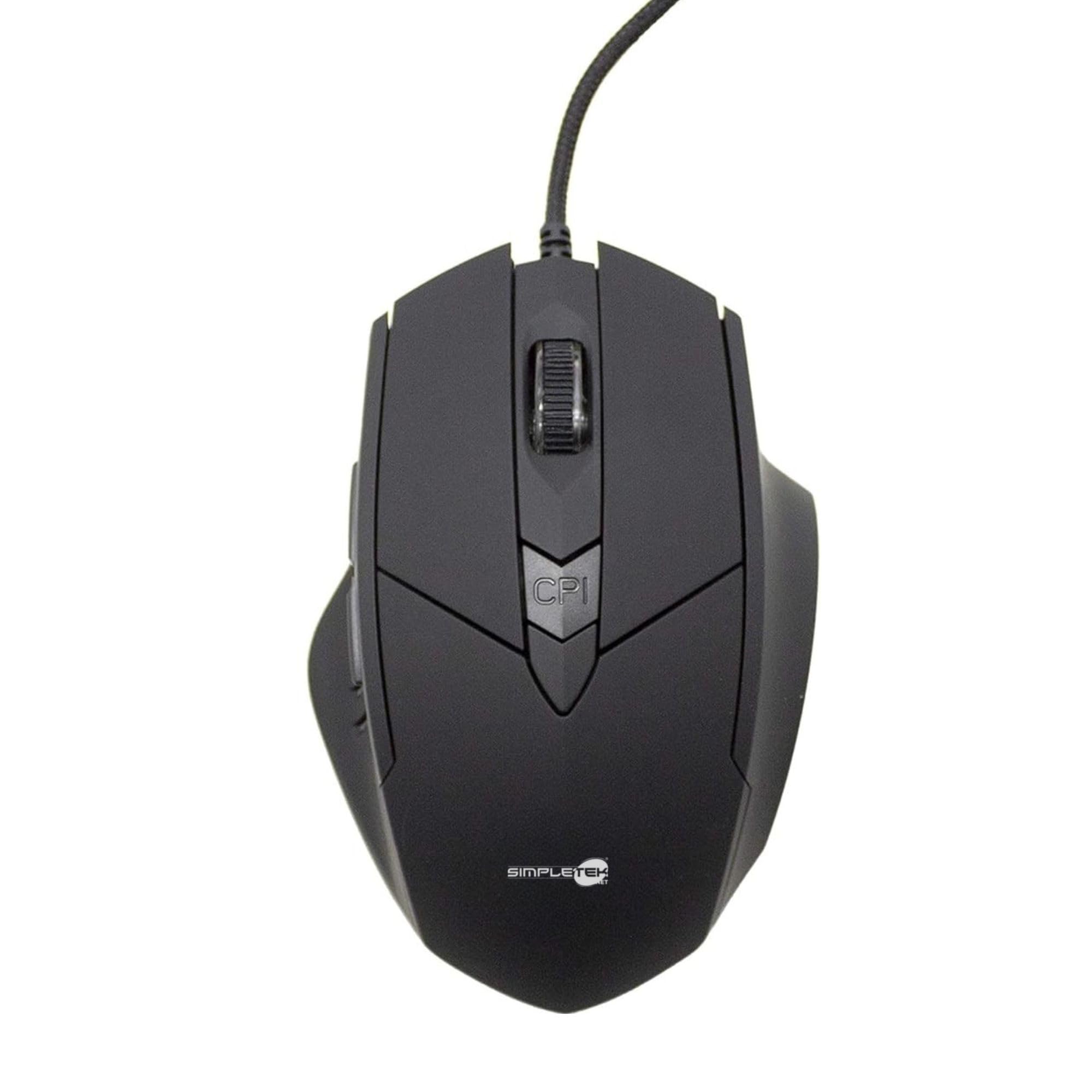 SIMPLETEK - Kit Gaming Mouse & Tastiera retroilluminati RGB | QWERTY Layout Italiano Anti-Ghosting | Mouse 7 Tasti Ergonomico 3200 DPI