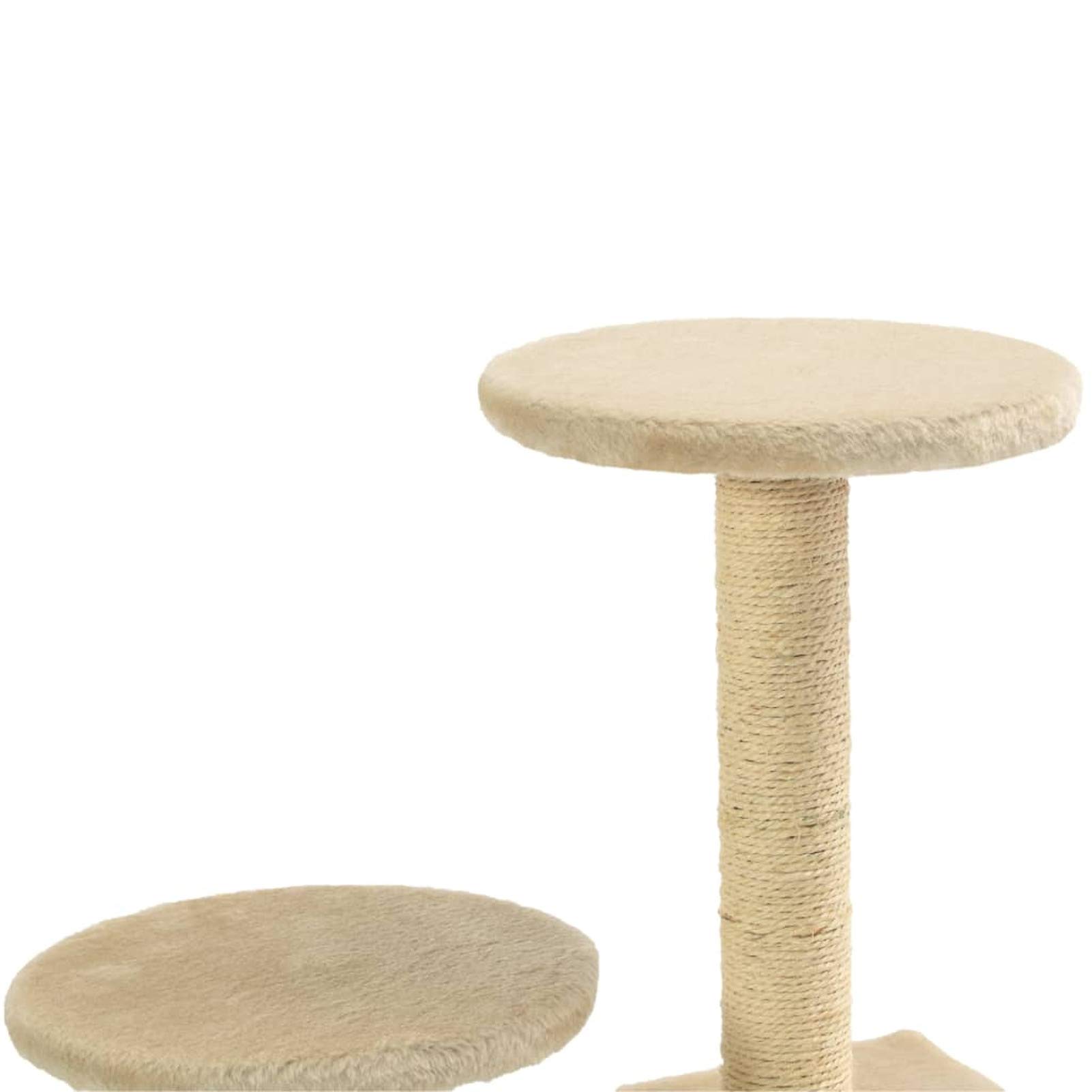 LAPOOH Rascador para Gatos con Poste de sisal, Arbol para Gatos, Gatos Accesorios, Arranhador para Gatos, Arbol Rascador Gatos, 60 cm Beige