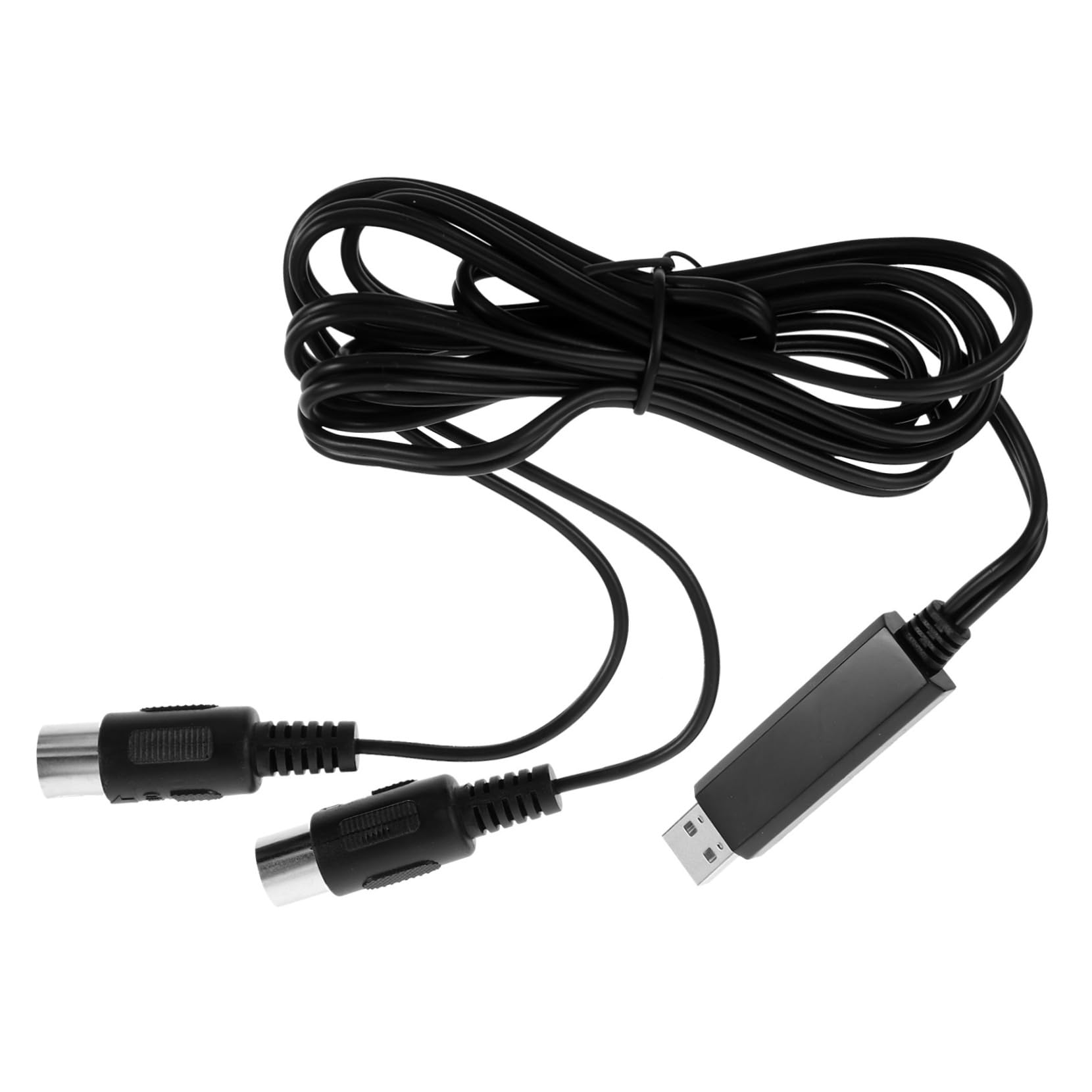 ibasenice 2pezzi Cavo Usb Midi Per Tastiera Piano Professionale Convertitore In-out Per Pc e Laptop Compatibile Con e Facile Installazione Trasmissione Dati Veloce e Stabile