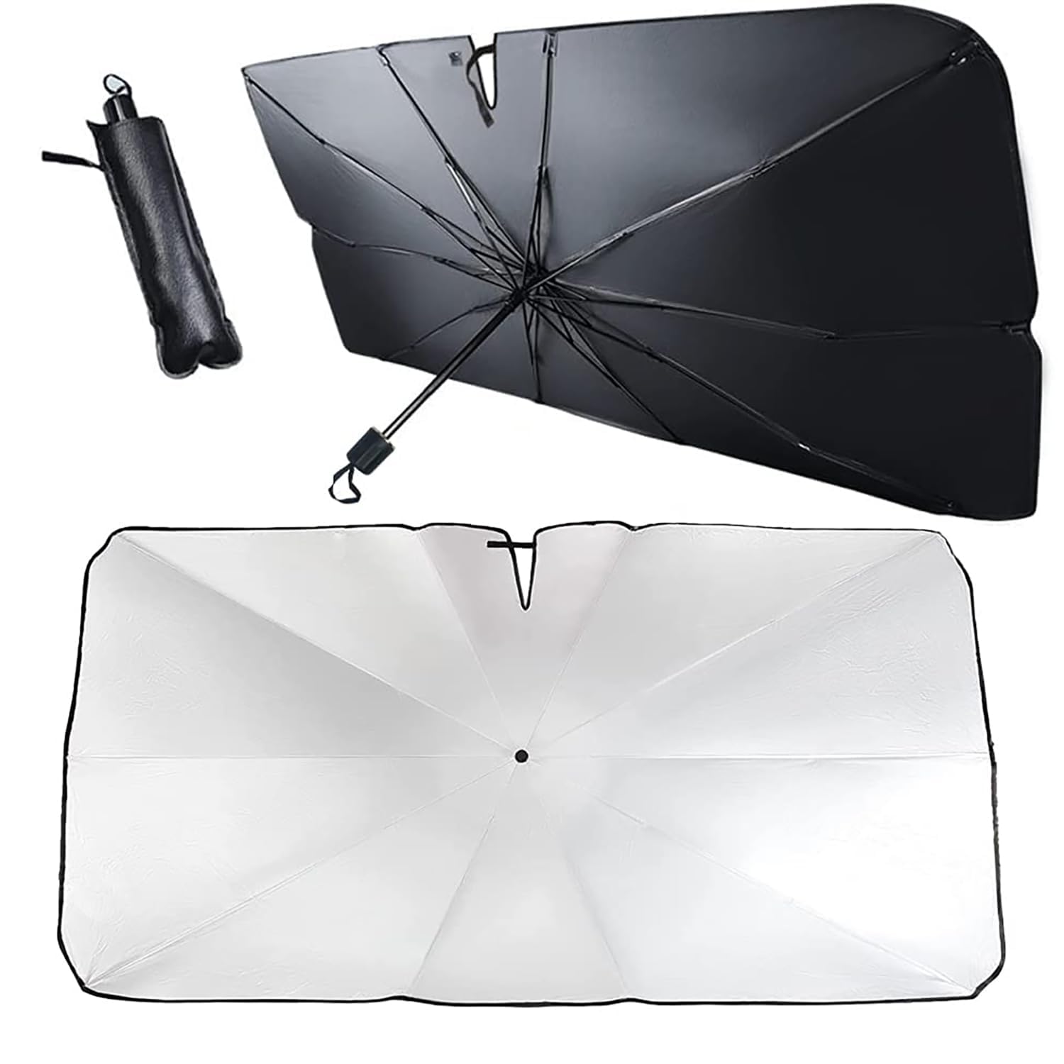 RPGPRLGYO Car Windscreen Sun Shade Umbrella, for BMW 2er Active Tourer U06 2022-2024 UV Protection Foldable, Windshield Heat Insulation Interior Protector