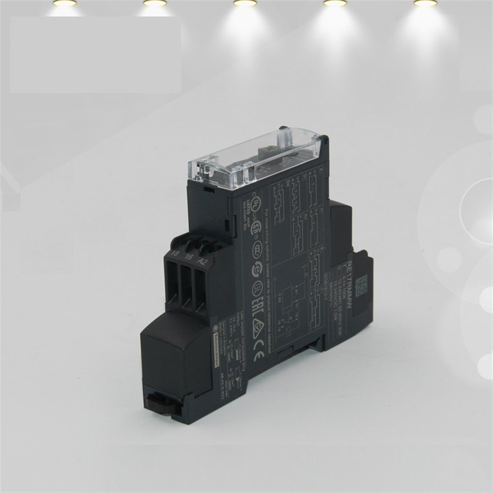 MOBYAT Relés temporizadores eléctricos Relés temporizadores modulares con Ancho de Salida de relé 17,5 Mm 2 contactos CO multifunción RE17RMMU 1 Uds (Size : RE17RMMW)