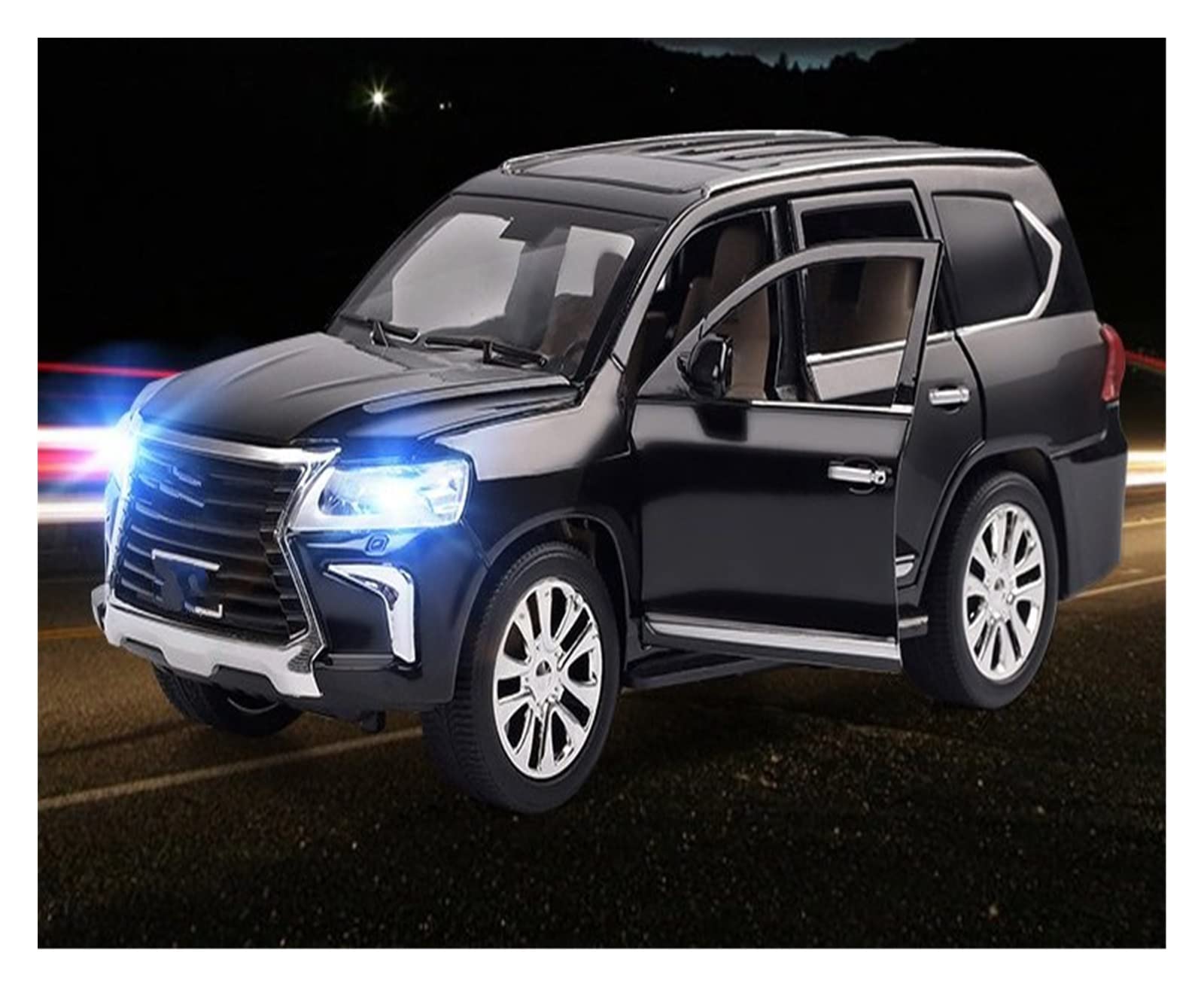 Modello di auto pressofuso in metallo 1:24 per Lexus Lx570