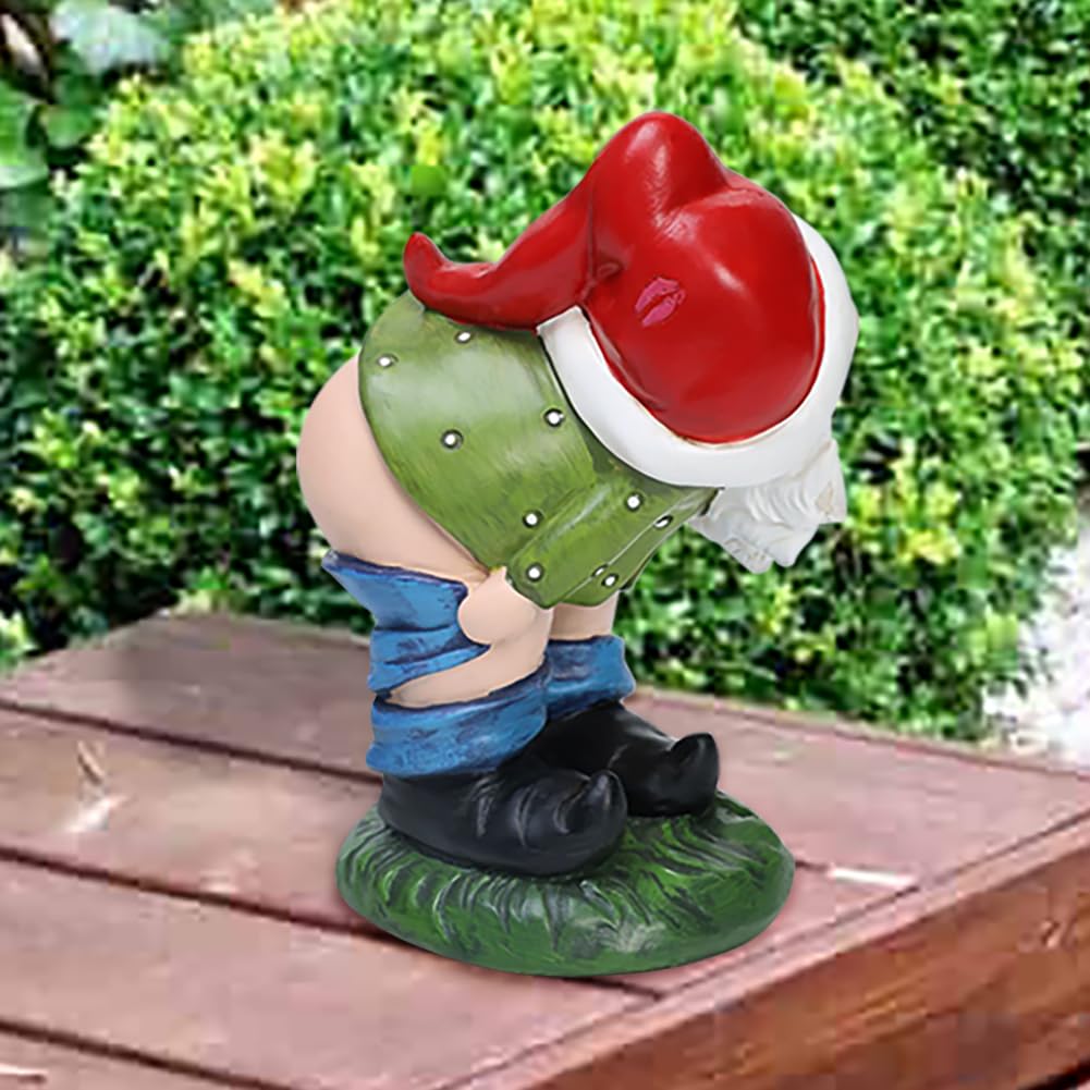 Decoración divertida de gnomos para jardín, 6.9 pulgadas, patio, césped, decoración al aire libre o casa, gnomo de amor travieso