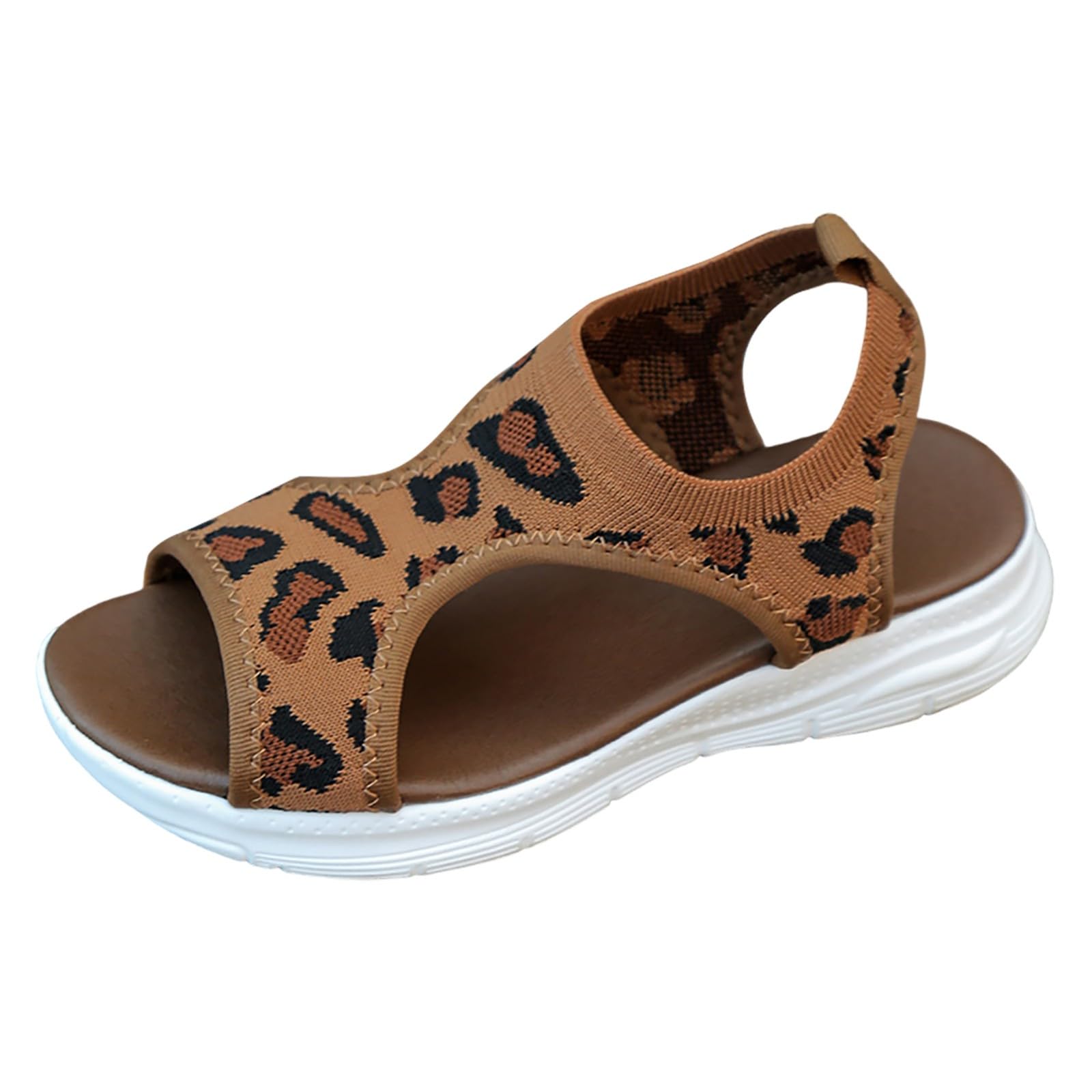 Chaussures légères et respirantes à bout ouvert style sportif - 8