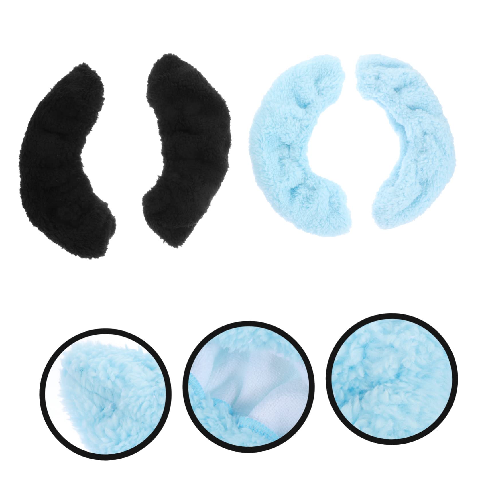 Amosfun 2 Paar Skate-Set Kinder Schlittschuhe Eishockey Schlittschuhe Saugfähige Handtücher Rollenabdeckung Eisklingenabdeckungen Figur Eiswächter Elastische Kufenhüllen Für Schlittschuhe
