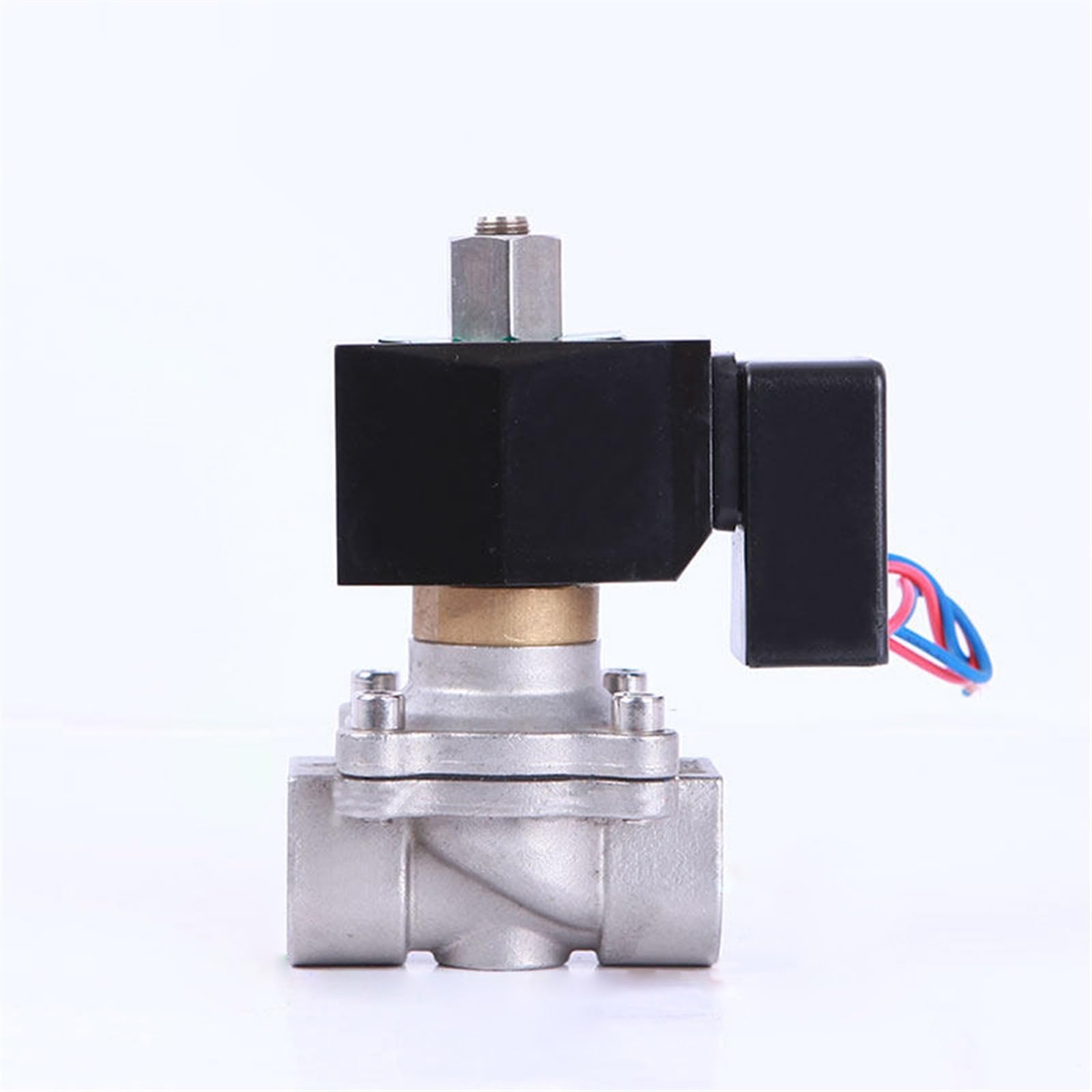 QRUYHBAJU 3/4" Stainless Steel Non Solenoid Valve Waterproof Normally Open Solenoid Valve With LED Power Indicator 24V 12V 220V 110V(BSP-220VAC)