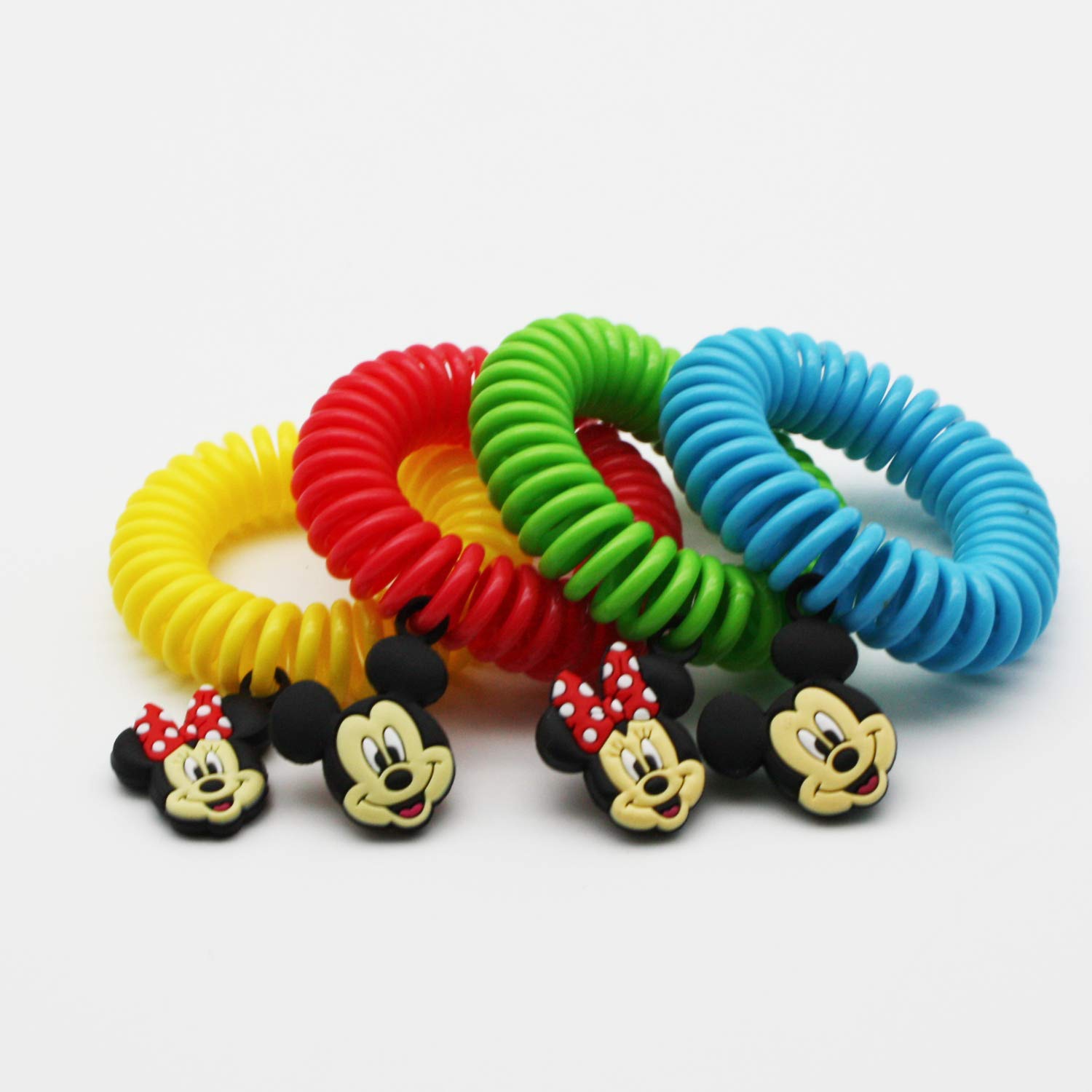 Superband Classic Disney (Pack of 50) - for Kids & Adults - Insect & Mosquito Repelling Wristband with Mickey and Minnie Mouse Charms - Made with Oils (50)