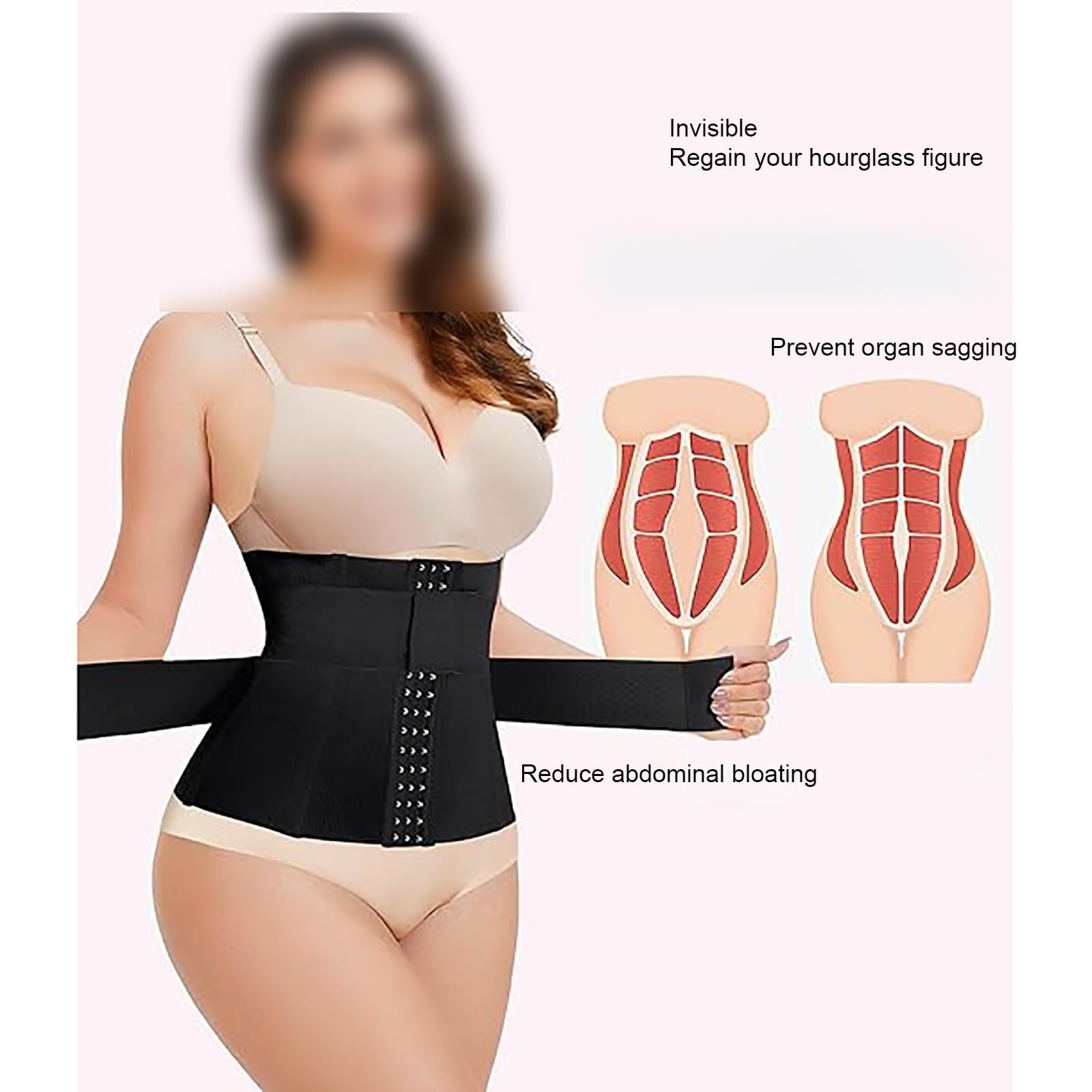 Cintura for La Pancia Dopo Il Parto, Cintura Dopo Il Parto, Fascia for La Pancia Dopo Il Parto, Clip in Vita Dopo Il Parto, Controllo del Corpo, Cintura Modellante for Il Corpo(X-Large)