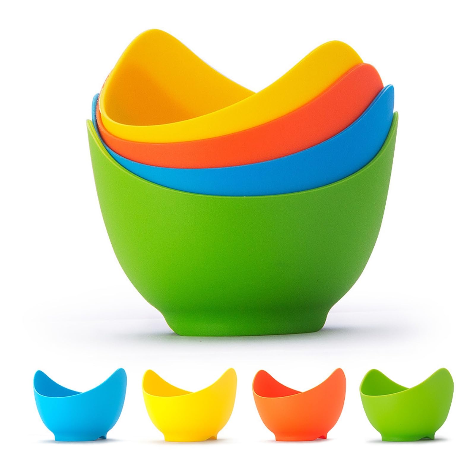 Cuiseur à œufs en silicone souple et moule antiadhésif pour micro-ondes