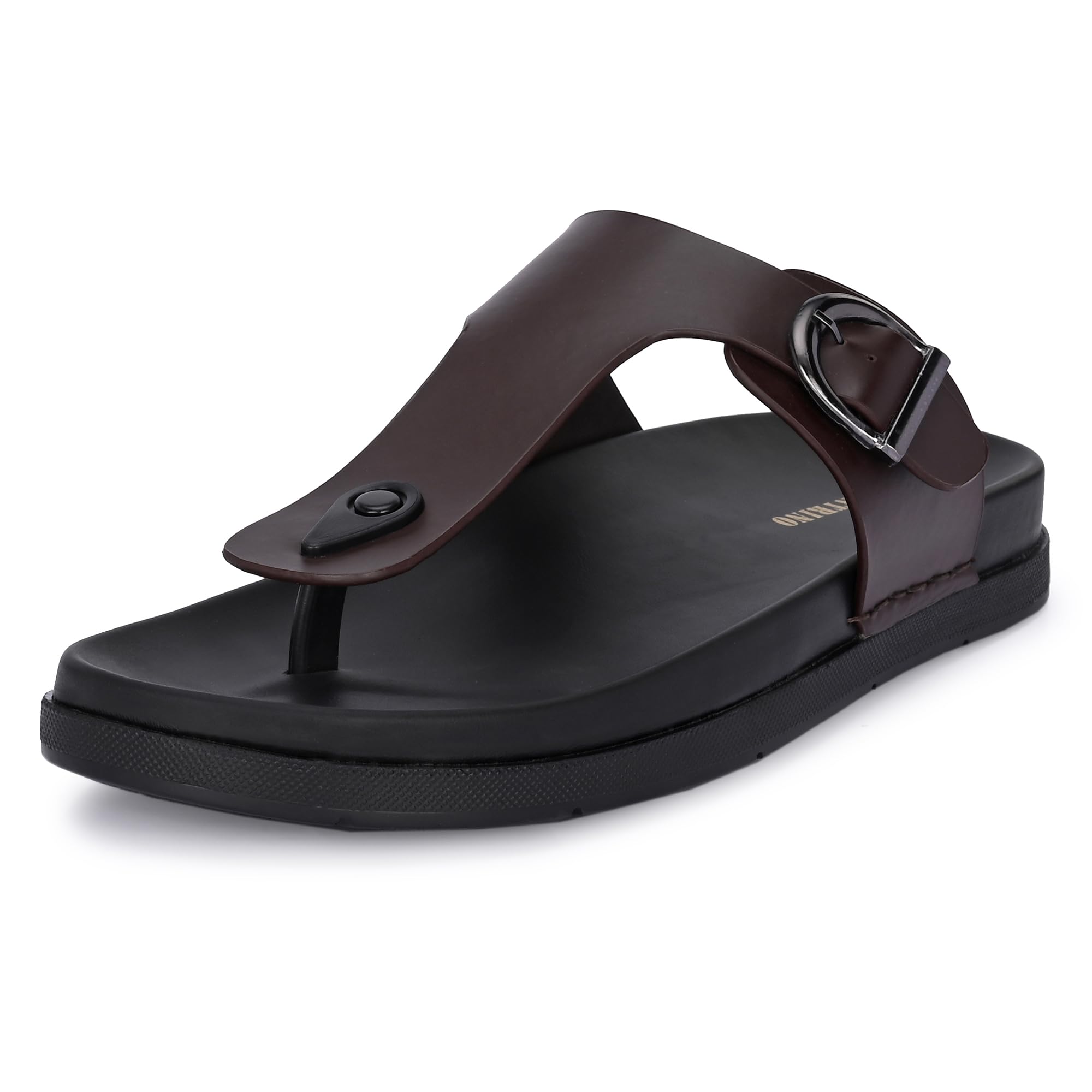 Men's Cushion Sliders/Slippers | PU Padding on The Footbed | Bounce Back Technology | Comfortable & Lightweight | Waterproof & Everyday Flip Flops for Gents (7328)