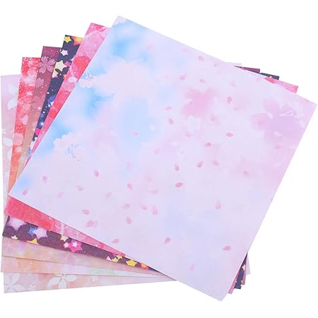 Amazon Lurrose おりがみ 両面 折り紙ペーパー Diy 折紙 正方形 千羽鶴 工芸美術 おしゃれ 手芸紙 工芸用品 100枚セット 写真2 おりがみ 文房具 オフィス用品