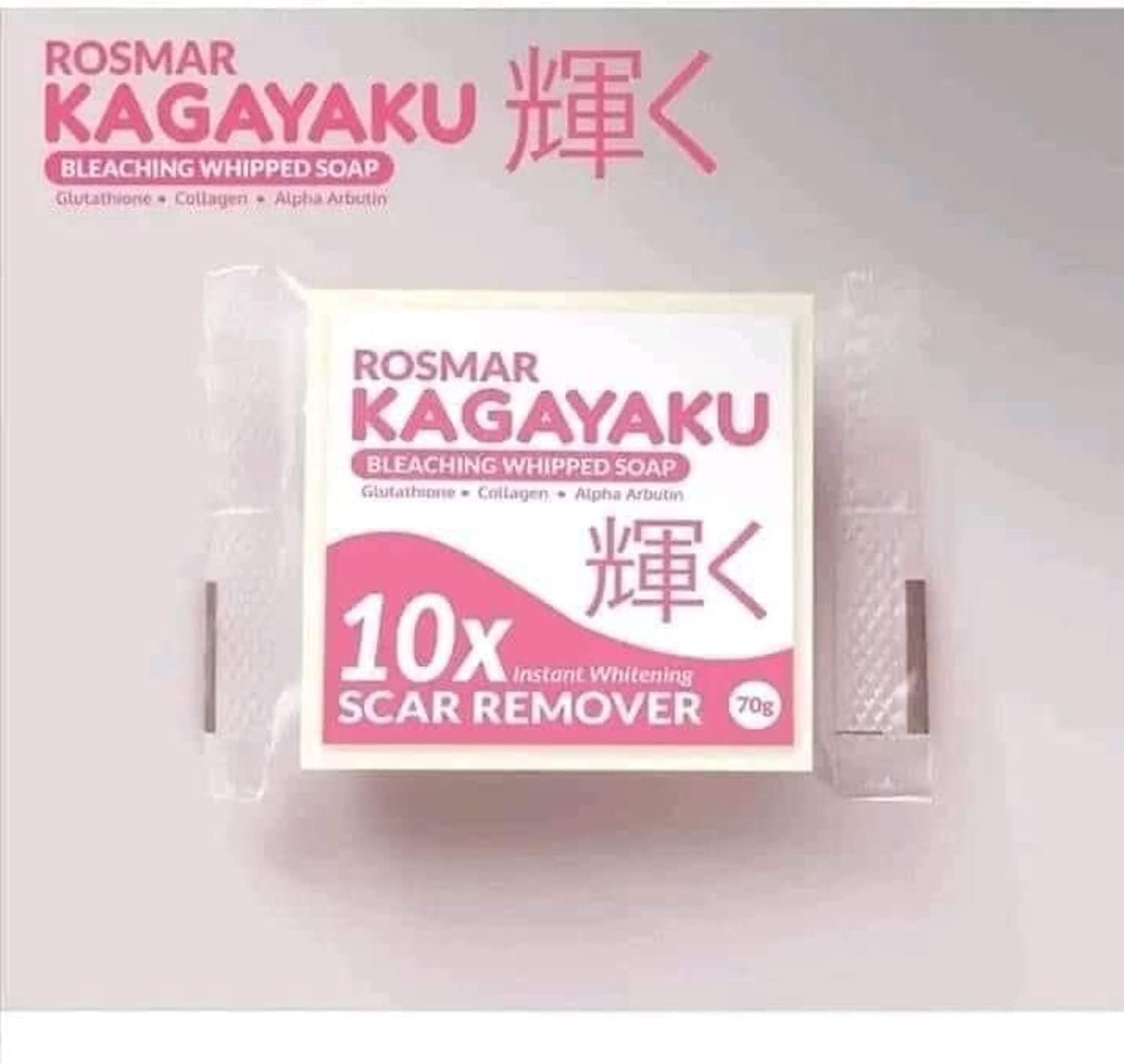 Rosmar Kagayaku Bleaching Whipeed Soap 10x Instant Whitening Scar Remover