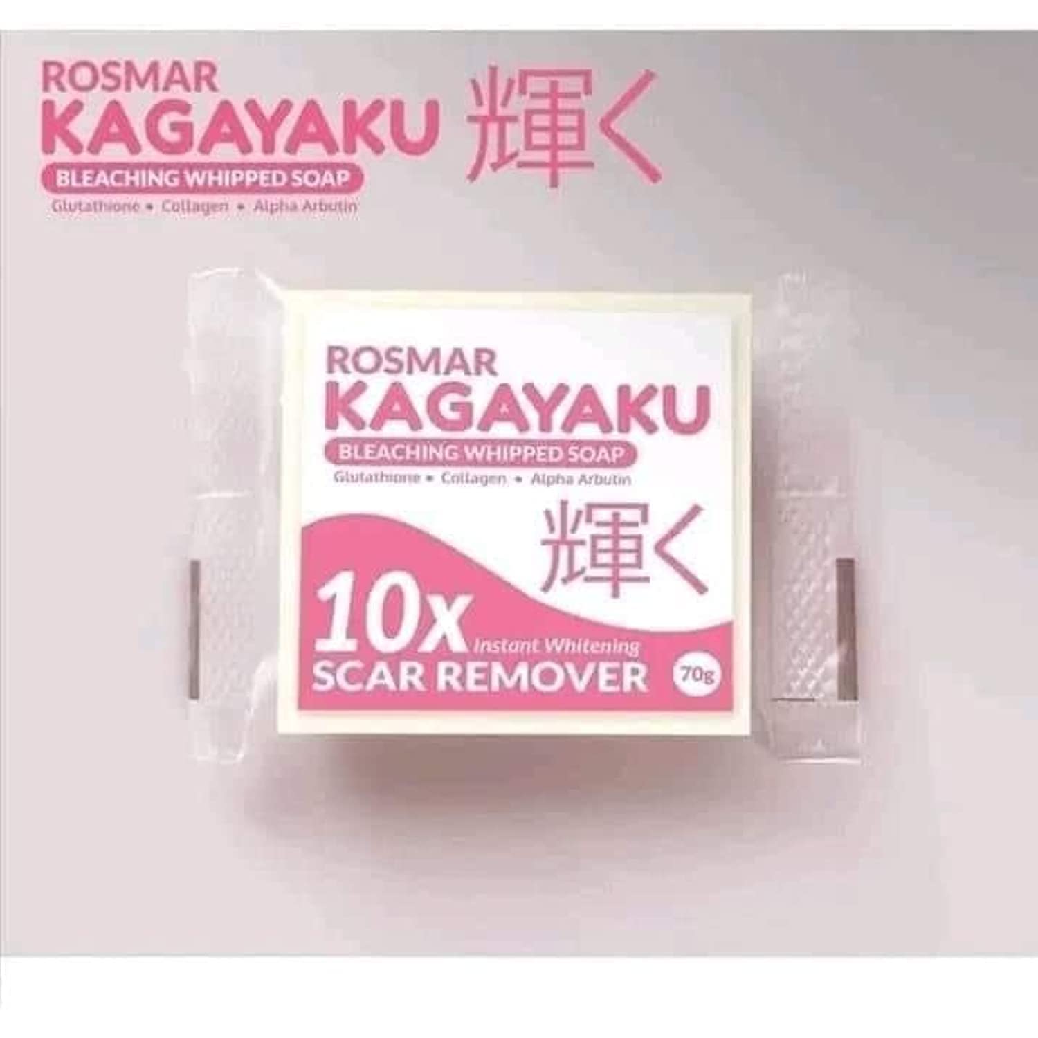 Rosmar Kagayaku Bleaching Whipeed Soap 10x Instant Whitening Scar Remover