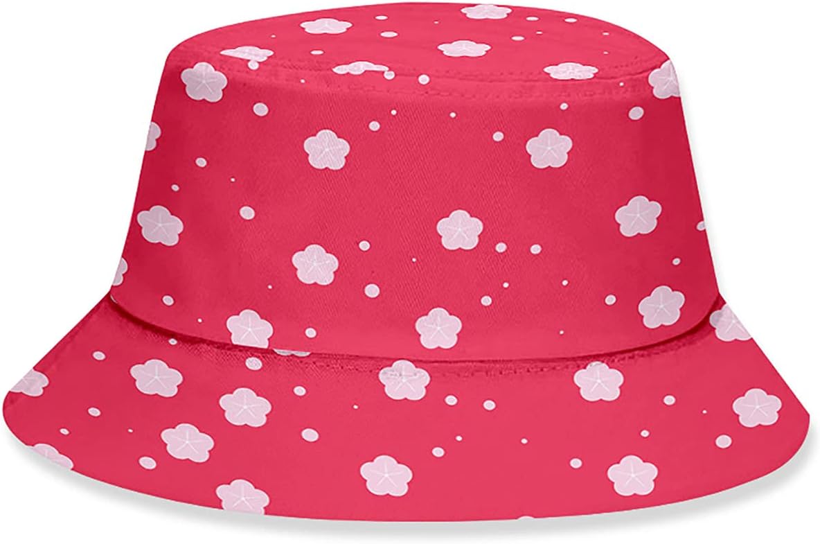 Demon Slayer Kimetsu No Yaiba Fisherman Hat, Bucket Hat Unisex, Outdoor Uv Sun Hat, Daily Clothing Accessories, Hiking Fishing Sun Hat.